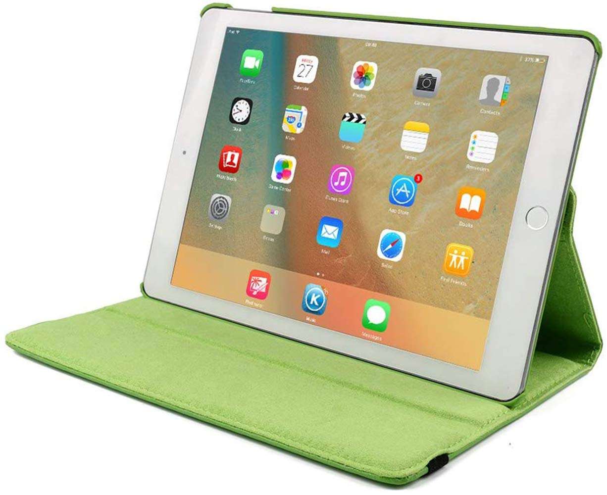 iPad Pro 4th Gen 12.9" Case 2020, Vacio Slim PU Leather Flip Protective Cover 360 Degree Rotating Case Multi-Viewing Stand Sleeve Lightweight Smart Folio Case for New iPad Pro 12.9 inch (Green) 2