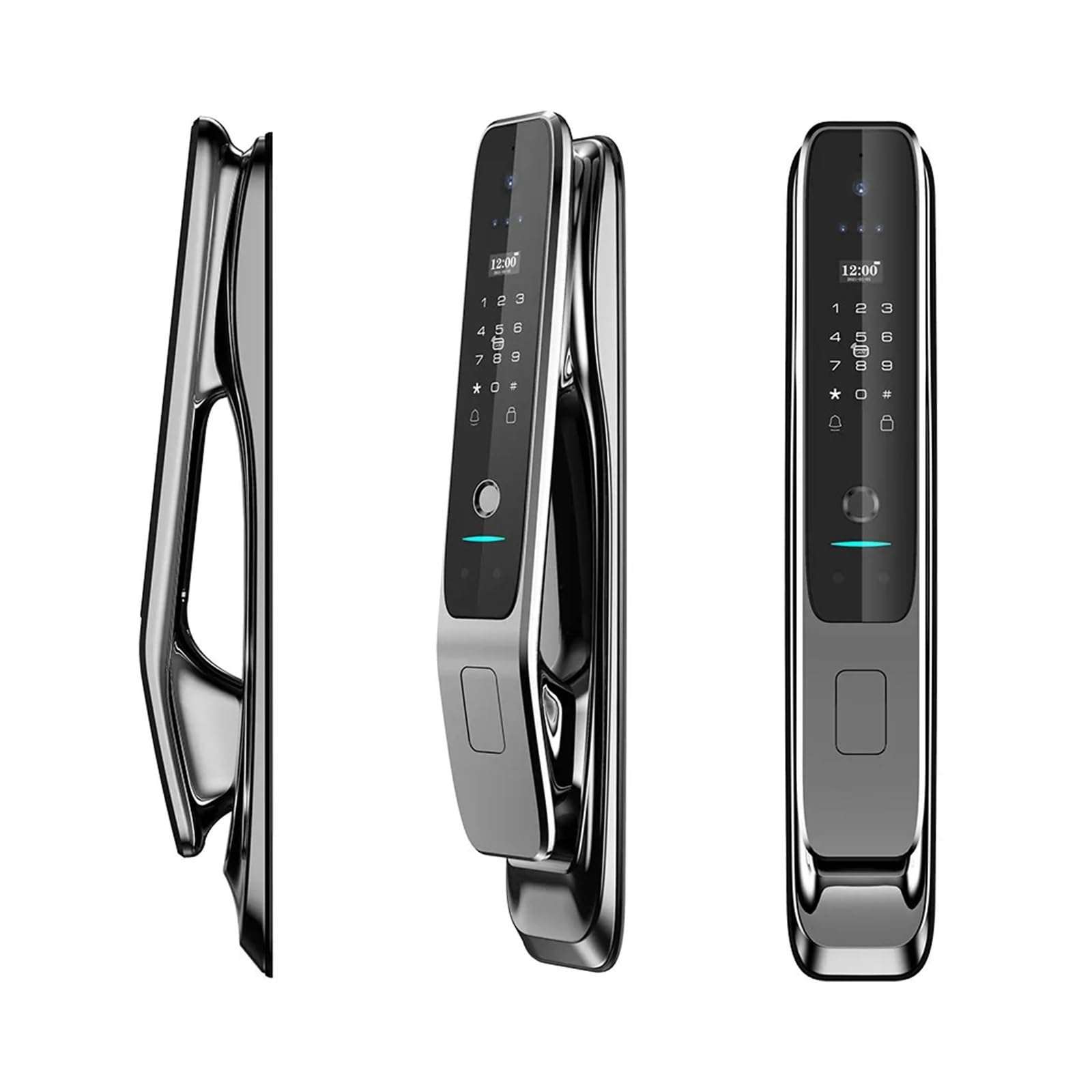 KIEEQGAK 3D Face Recognition Tuya WiFi Lock，Smart Door Lock，with Capture Camera Intelligent Electronic Lock，Digital Door Lock 4