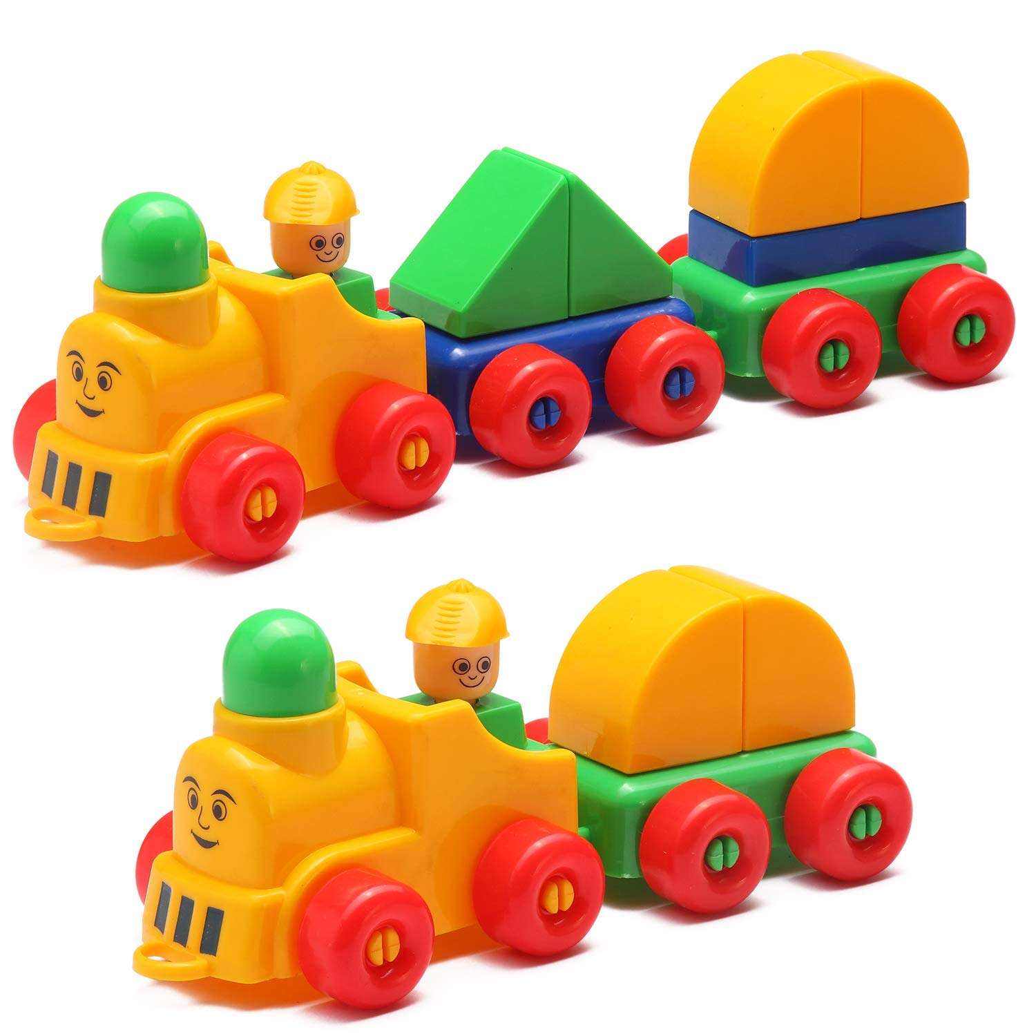 SR TOYS Tutu Train Jr - Building Train Blocks for Kids, Age 3+, Multi Color 2