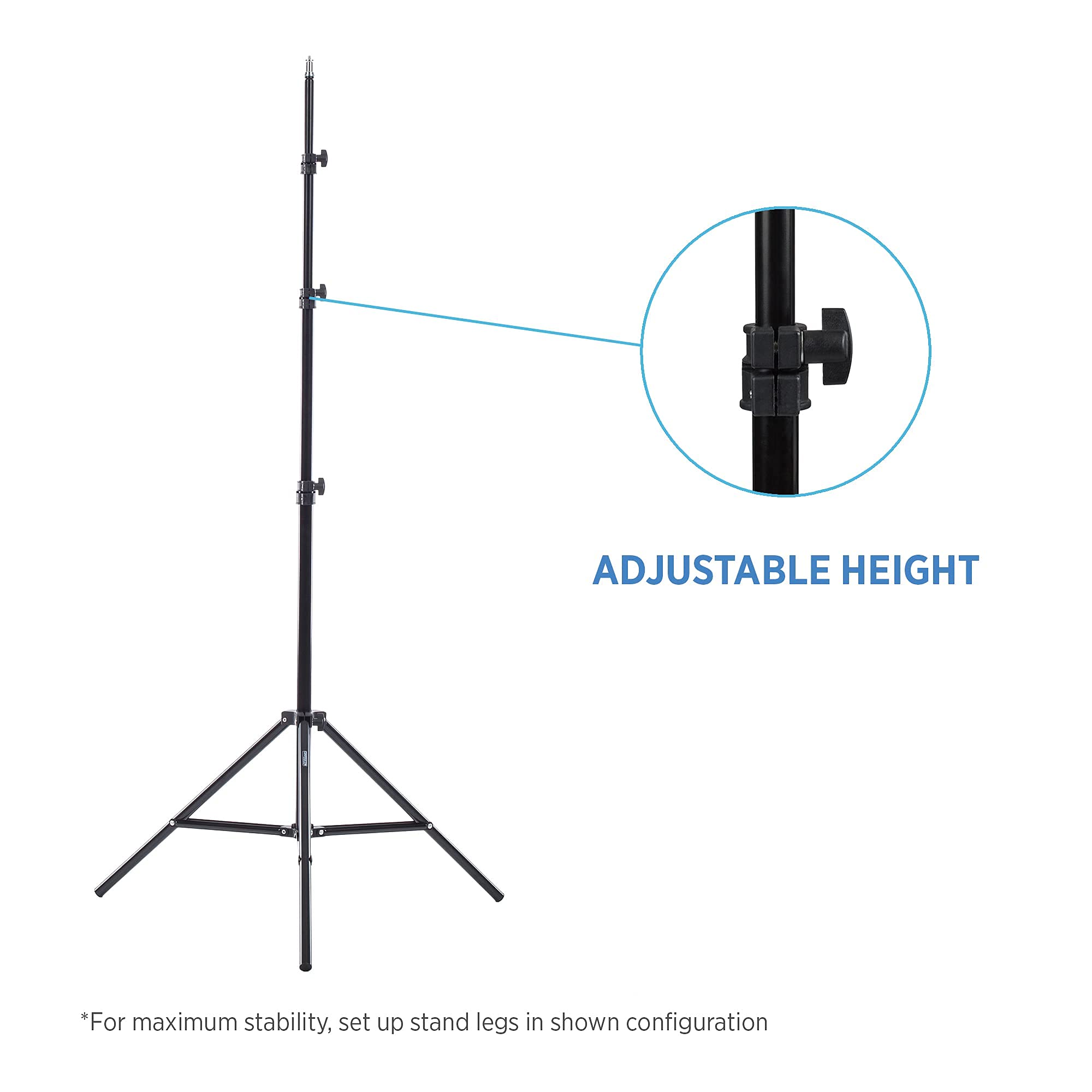 Fovitec 2-Light High-Power Fluorescent Studio Lighting Kit, 20"x20" Quick Setup Softboxes, 105W Bulbs & Light Stands for Portraits, Product Photos, Vlogging, Video Conferencing, & Live Streaming 6