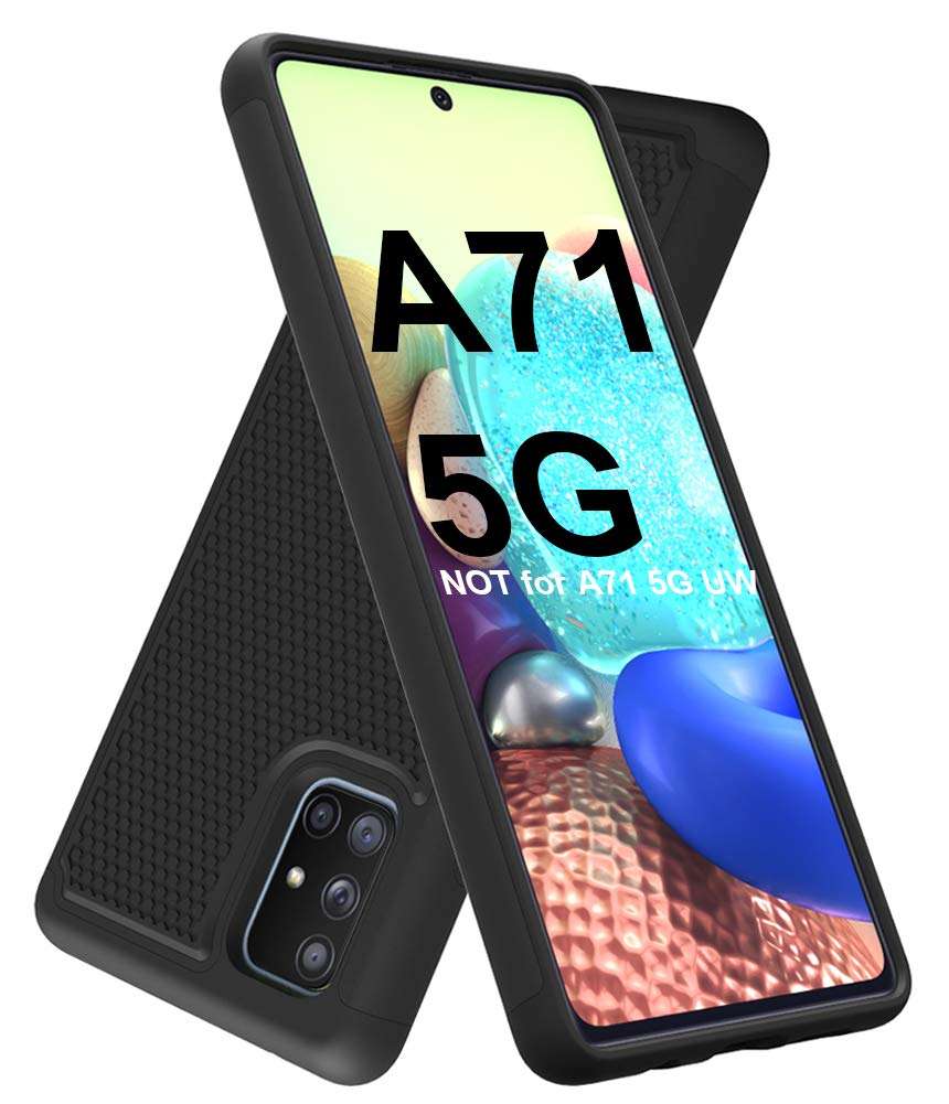 Dahkoiz for Samsung Galaxy A71 5G Case, Dual Layer Drop Protection Cover Protective Phone Case for Samsung Galaxy A71 5G, Black 1