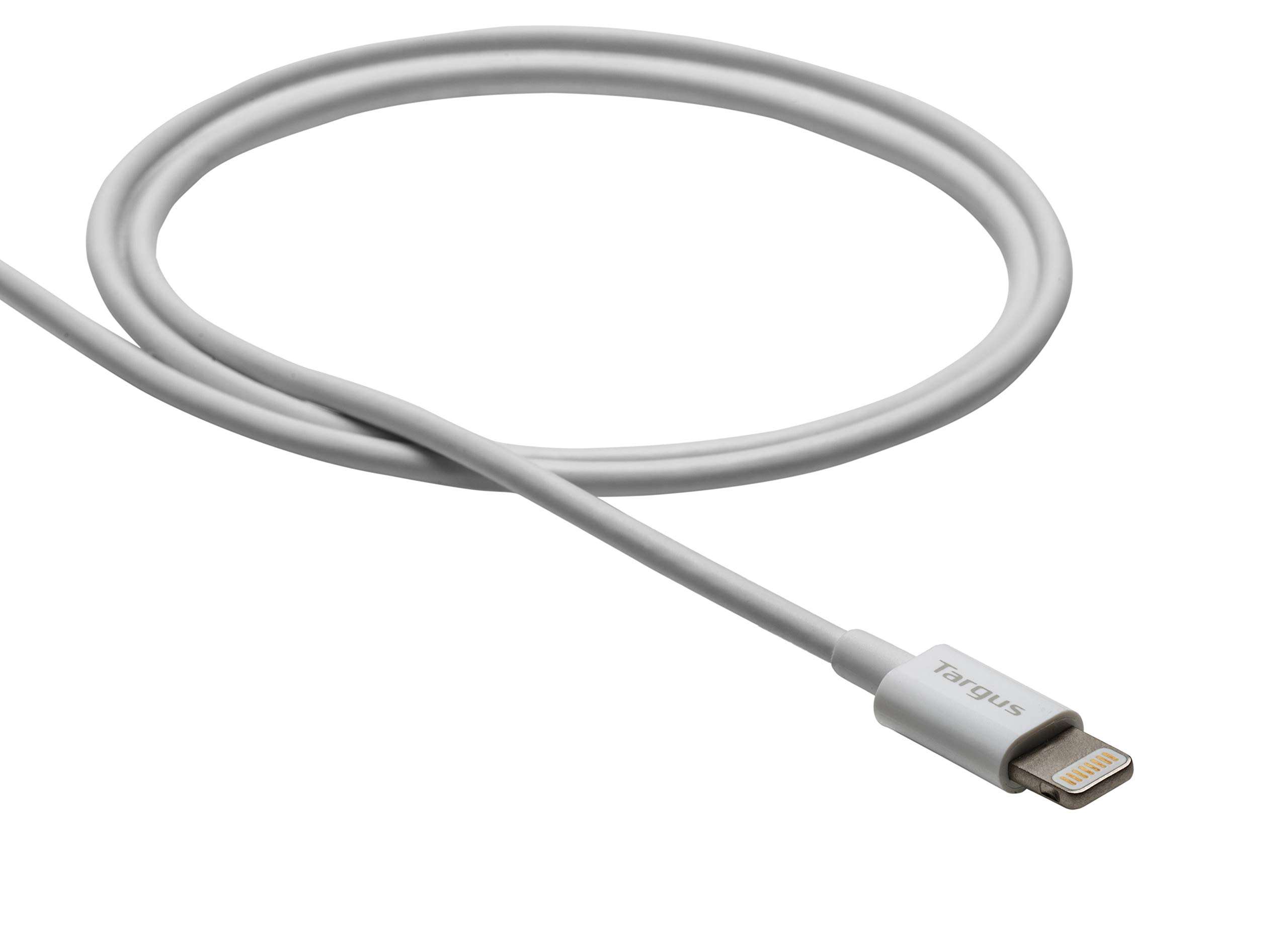 Targus ACC98201AP Lightning to USB Charge and Sync Cable for Compatible Apple Devices (White) 4