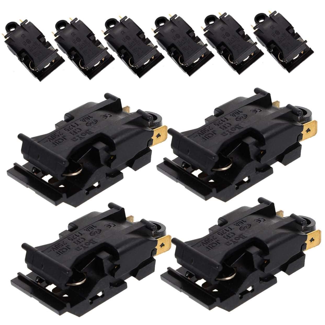 LALADEFIEE Electric Kettle Thermostat Auto Temperature Control 16a 10pcs Pack for Heater 1