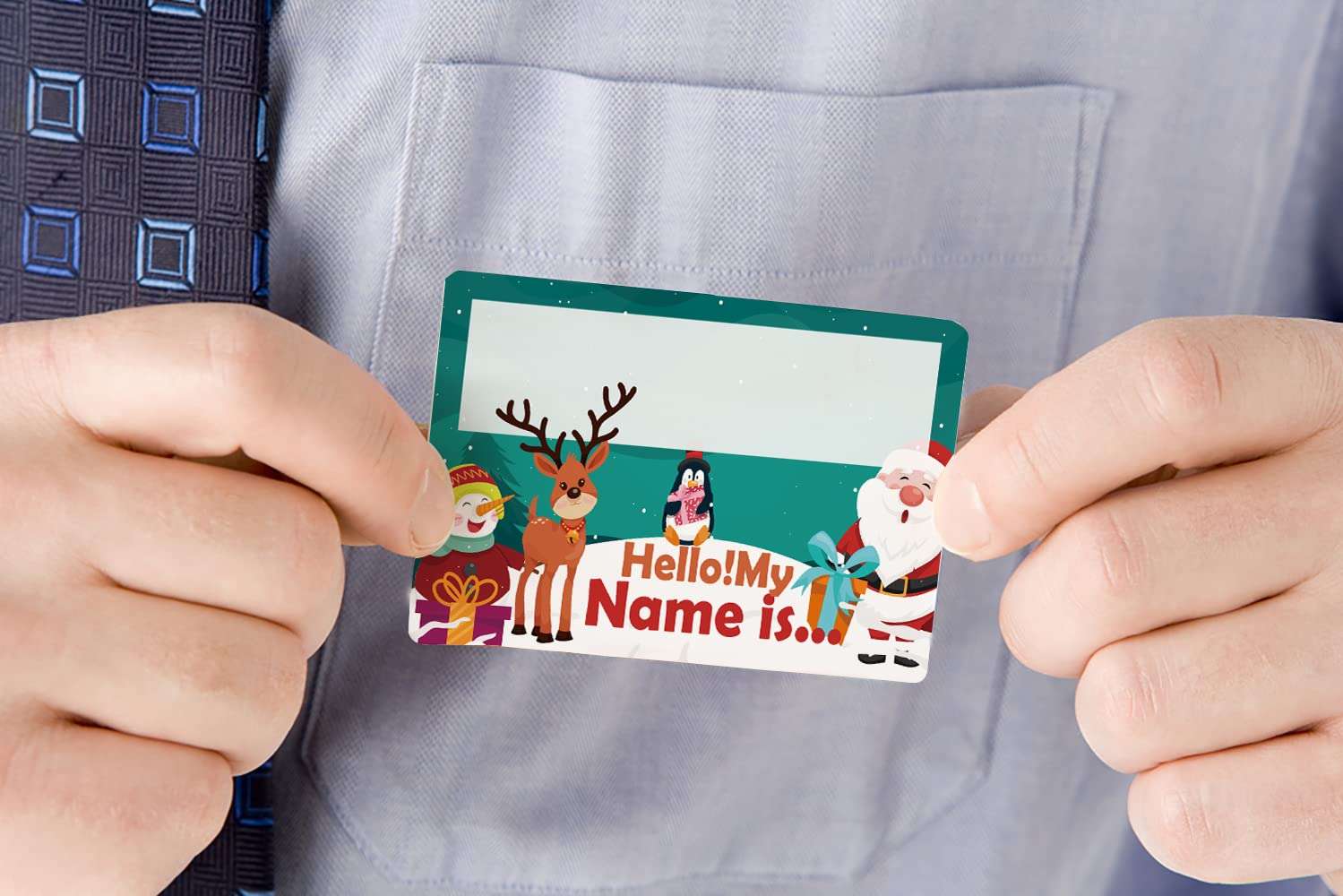 What's Your Reideer Name Game, 1 Reideer Theme Sign and 50 Name Tag Stickers, Christmas Party Games, Birthday Game for Kids and Adult Parties, Activity Game for Office or Class | JRKP011L 4