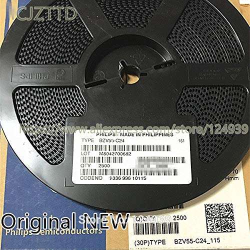 Chavis 100PCS Original BZV55 500mW 0.5W 5% LL34 SOD80C BZV55-C18 18V BZV55C18 BZV55-C20 20V BZV55C20 BZV55-C22 22V BZV55C22 NEW - (Color: 2500PCS, AMP: BZV55-C20) 1