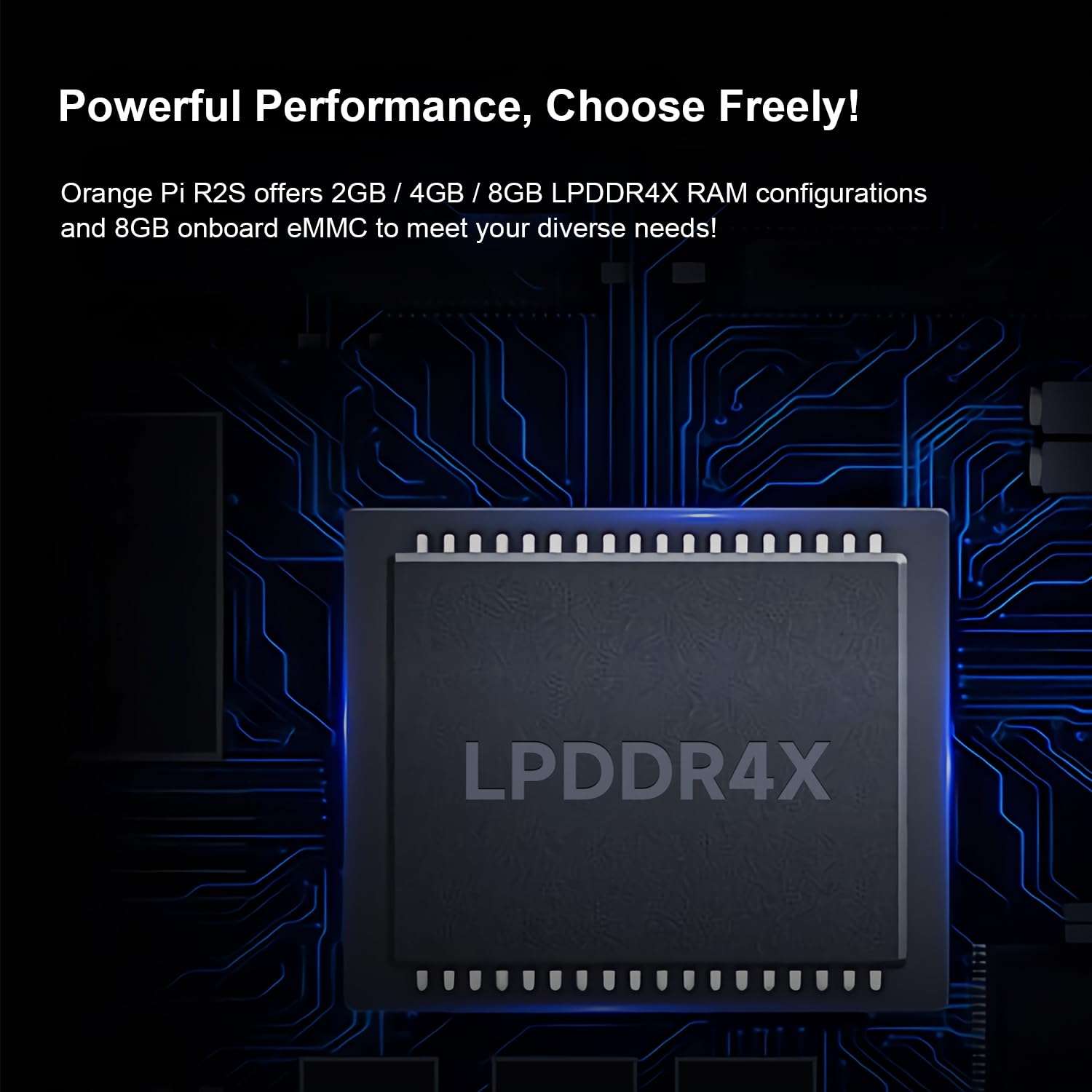 Orange Pi R2S 2GB/4GB/8GB RISC-V Single Board Computer with 8-Core RISC-V AI CPU, 8GB Onboard eMMC, Dual 2.5G & Dual 1000M Ethernet, Development Board Run OpenWrt/Ubuntu (4GB) 5