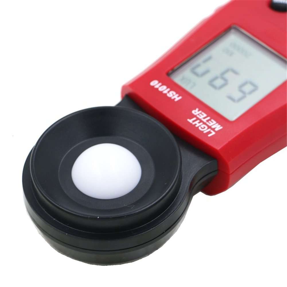 GS Portable HS1010 Light Meter Lux/FC Measure Tester 200,000 Lux Digital LCD Backlight Luxmeter Photometer Tester 4