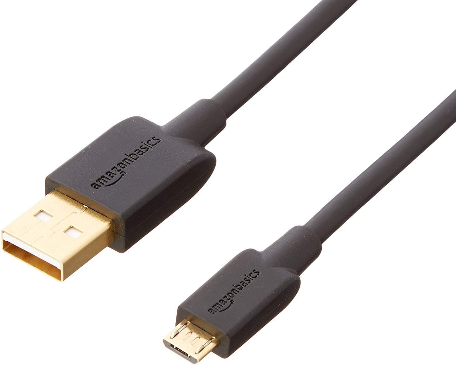 Amazon Basics High Speed HDMI Cable (Gold-Plated) - (10 Feet) & Micro USB Fast Charging Cable for Android Smartphone,Personal Computer,Printer with Gold Plated Connectors (6 Feet, Black) 6