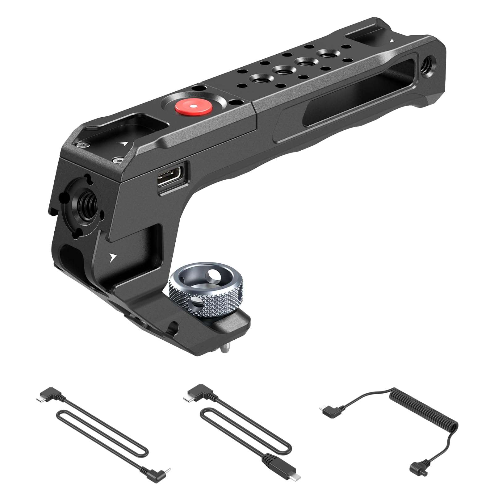 SMALLRIG Top Handle with Record Start/Stop Remote Trigger for ARRI 3/8”-16 Hole, Compatible with Sony A7 III/ FX3/ A6600, for Canon R5II/ R5C, for FUJIFILM X-H2S/ X-T5, for Panasonic S5 II/ GH5 1