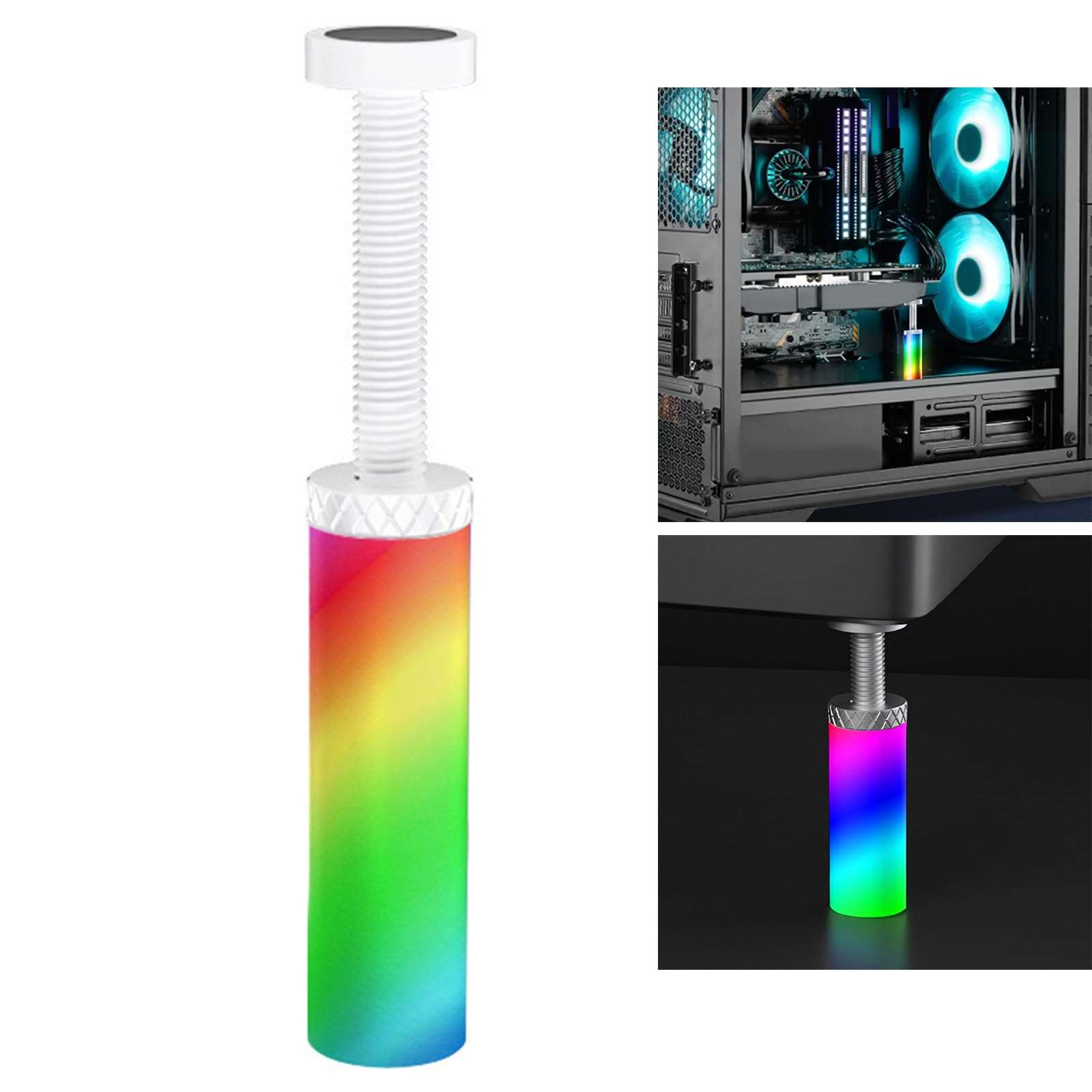 jiingekk Graphics Card GPU Adjust Graphics Card Not Slip Stand With ARGB For Computer Components Adjust Height 3