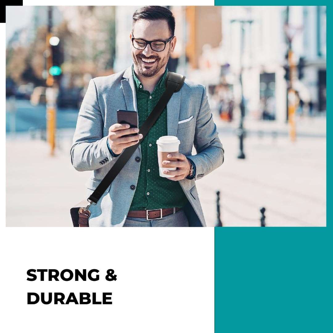 Get Bats Out Thick Padded Replacement Shoulder Strap for Bags Crossbody Straps for Laptop, Camera, Diaper Bags & More | Comfortable Replacement Straps Lifts Up to 1,200 lbs 5