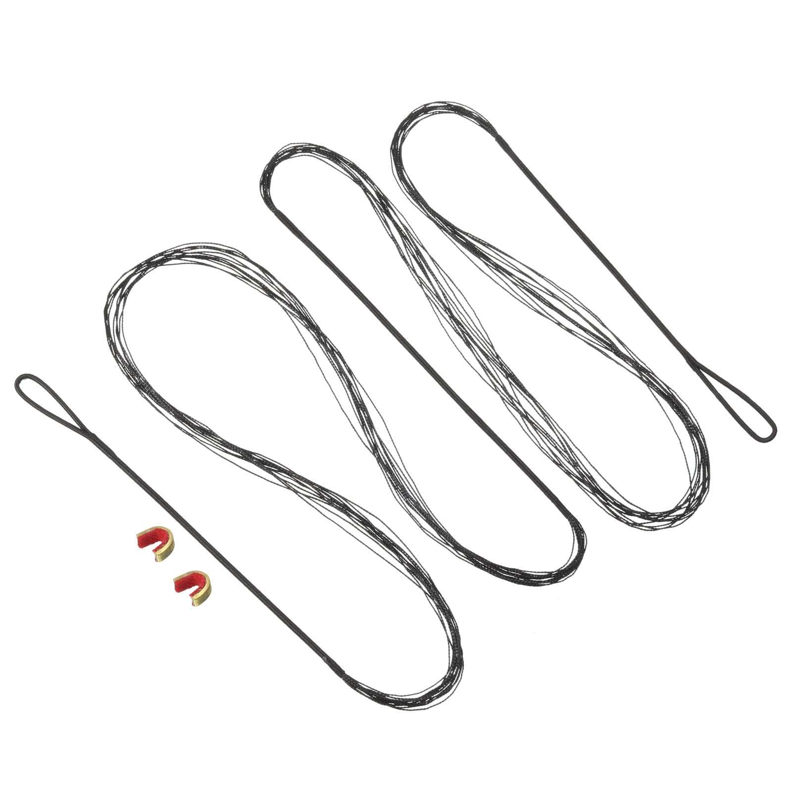 PATIKIL Bow String Replacement,12 Strands Recurve Bowstring with Nock Point for AMO 69" Traditional Recurve Bow, Black 1