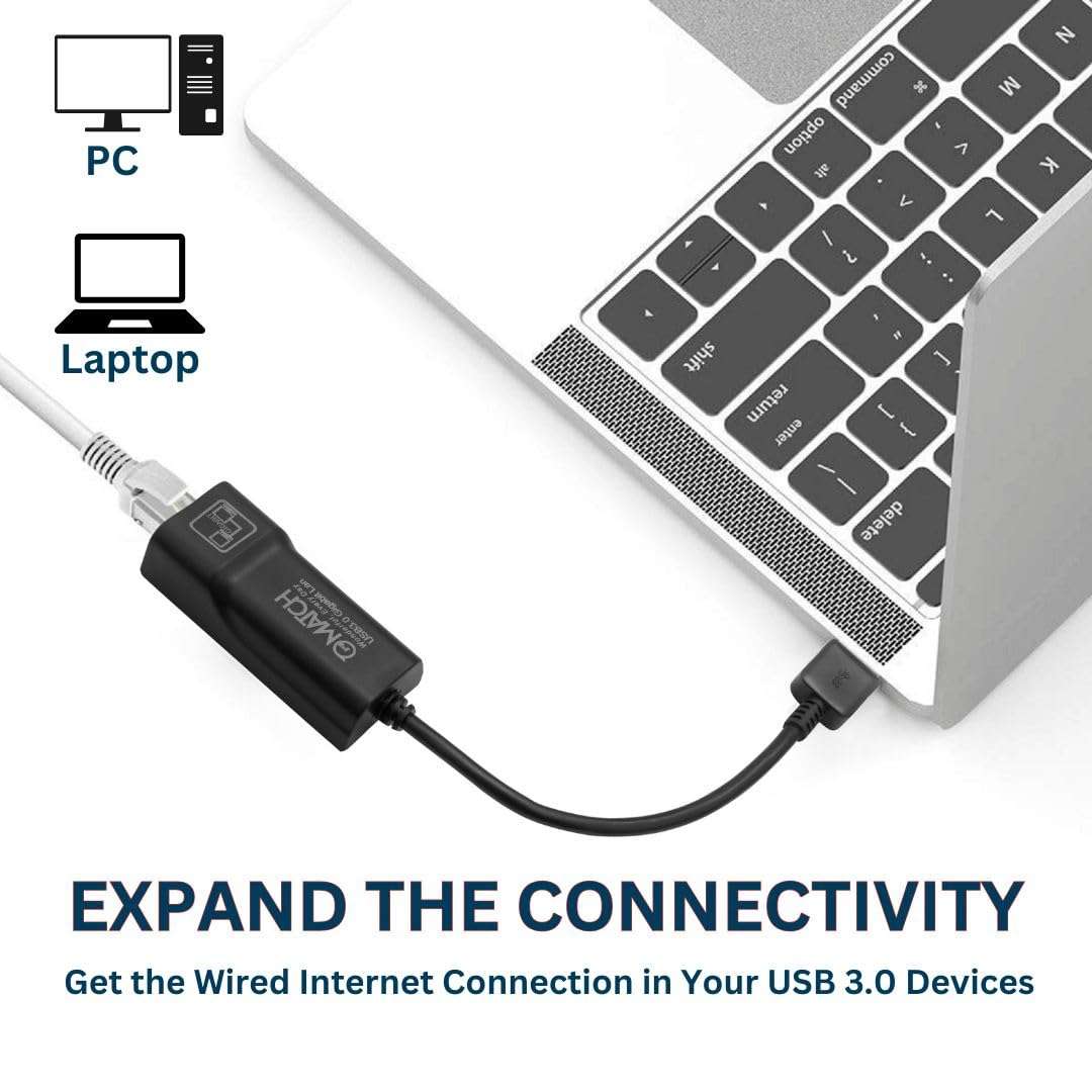 Match LB-Link USB 2.0 to 100 Mbps Ethernet Network Adapter| LAN to USB Converter| Plug and Play 3