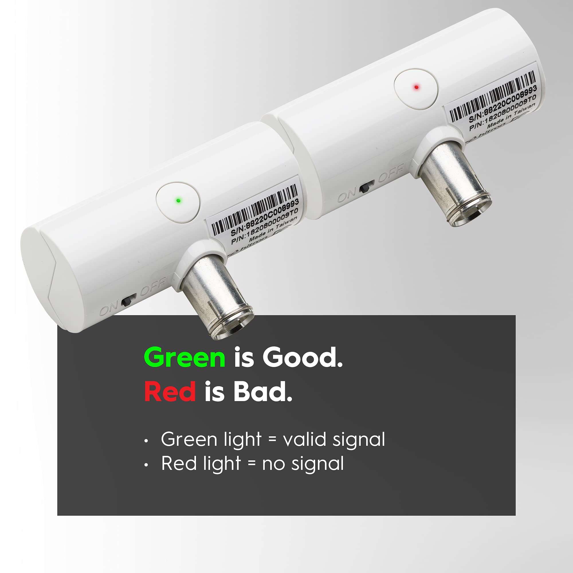 Hitron Coaxial (Coax) Cable Tester | Accurately Detects Valid Signals on Coaxial Cable | One-Push Test | Coax Outlet Testing Tool | Single Pack | Model: DSS-01 3