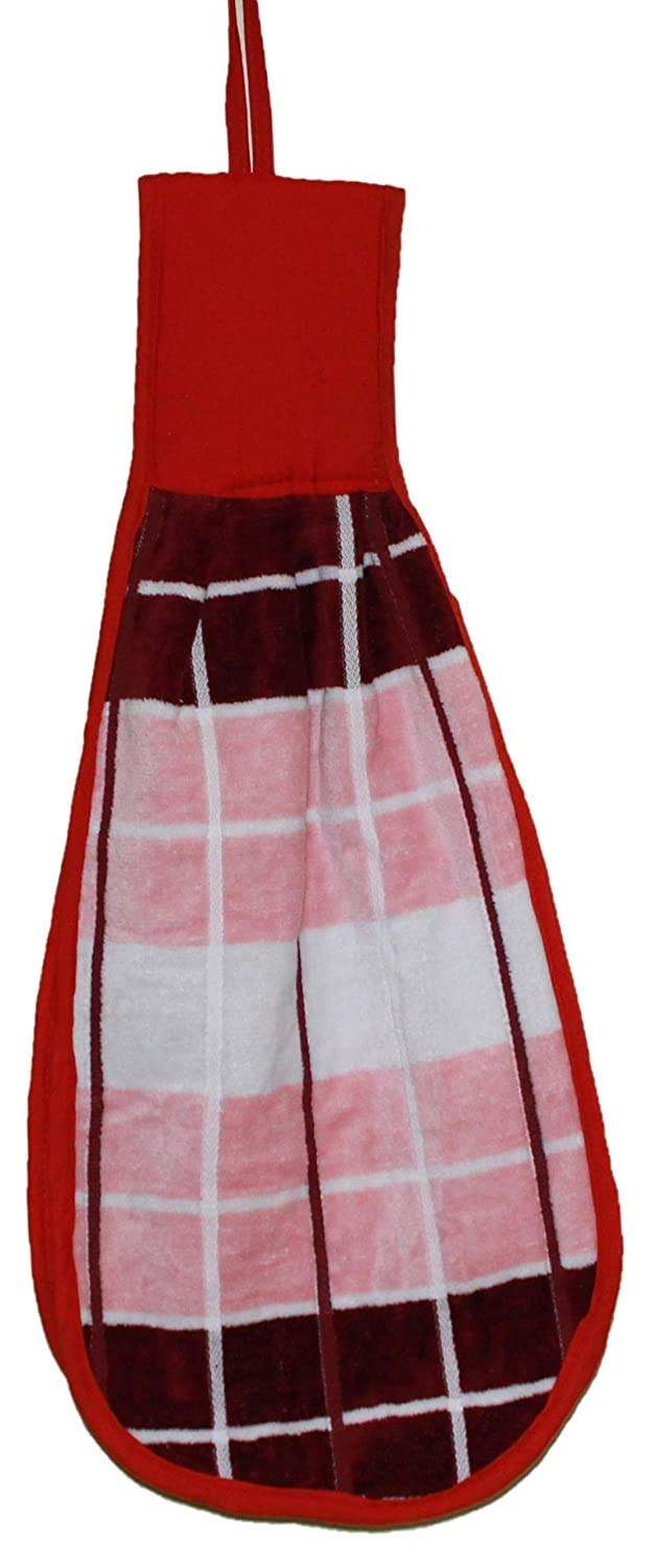 N G Products Double Sided Printed Soft Cotton Hanging Hand Towel Napkin for Wash and Kitchen Basin (Multicolor) - Pack of 3 4