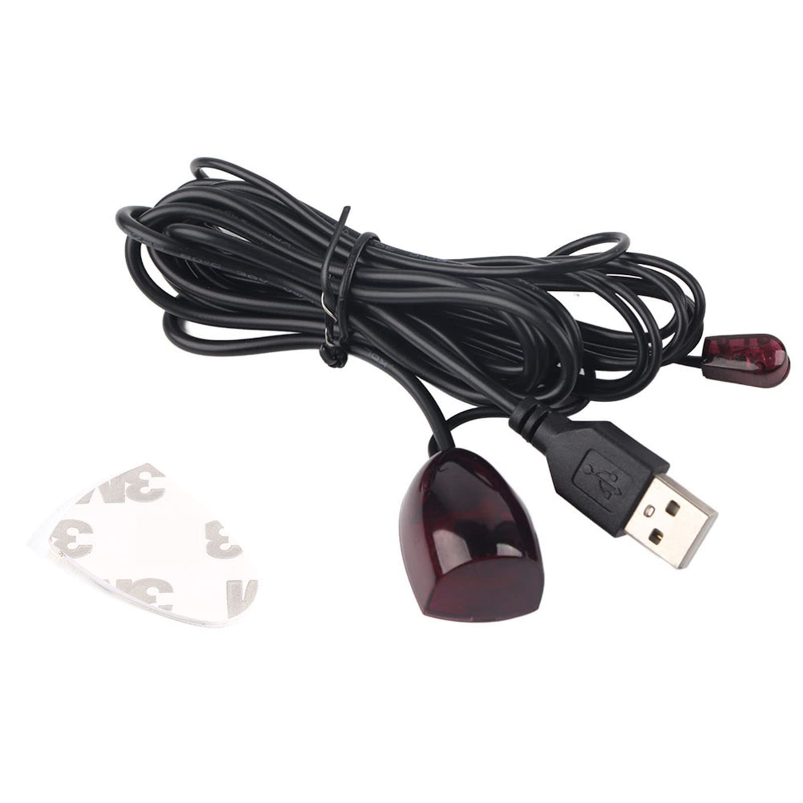 Tihebeyan USB IR Infrared Remote Control Extender Repeater Cable, 38-56 kHz Wideband External Universal IR Receiver Extender for Cable Boxes 2
