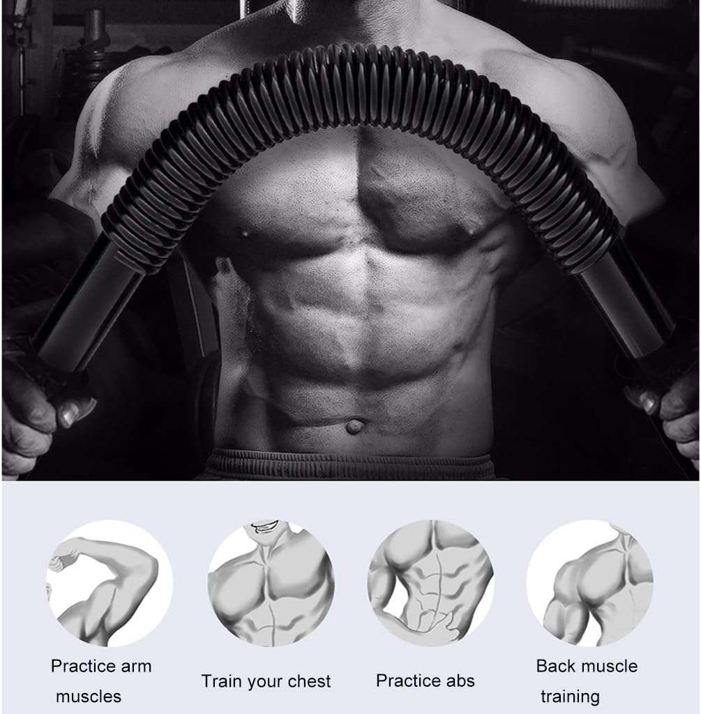 Toriox Professional Heavy Duty 20/30/40 kg Power Twister Bar | Upper Body Strength Training Workout | Spring Bar for Strength Training for Arm Builder (40 KG) 3