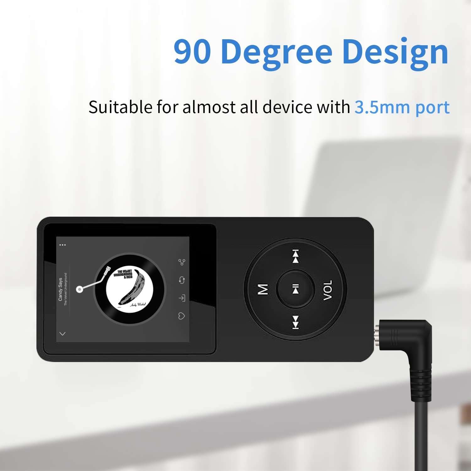 Duttek Right Angled 90 Degree 3-Pole 3.5mm DC Male AUX Audio Jack to Mini USB Male Microphone Adapter Cable-0.3m/Black 4