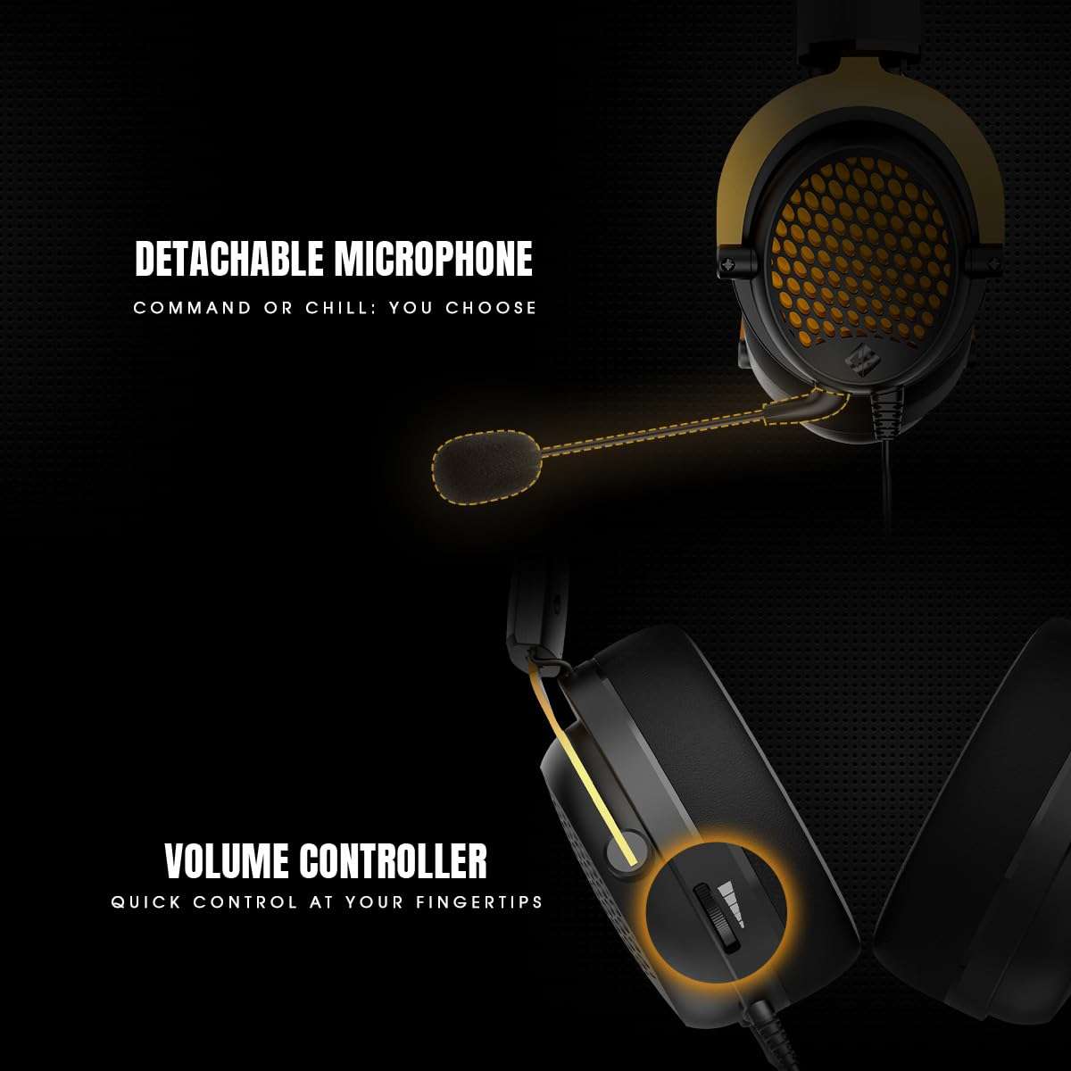 Cosmic Byte CryoCore 7.1 Surround Wired Gaming Headset with Noise-Cancelling Mic, Honeycomb Metal Design, Braided Cable, PC Software & PS4/PS5 3D Audio Support (Black) 4