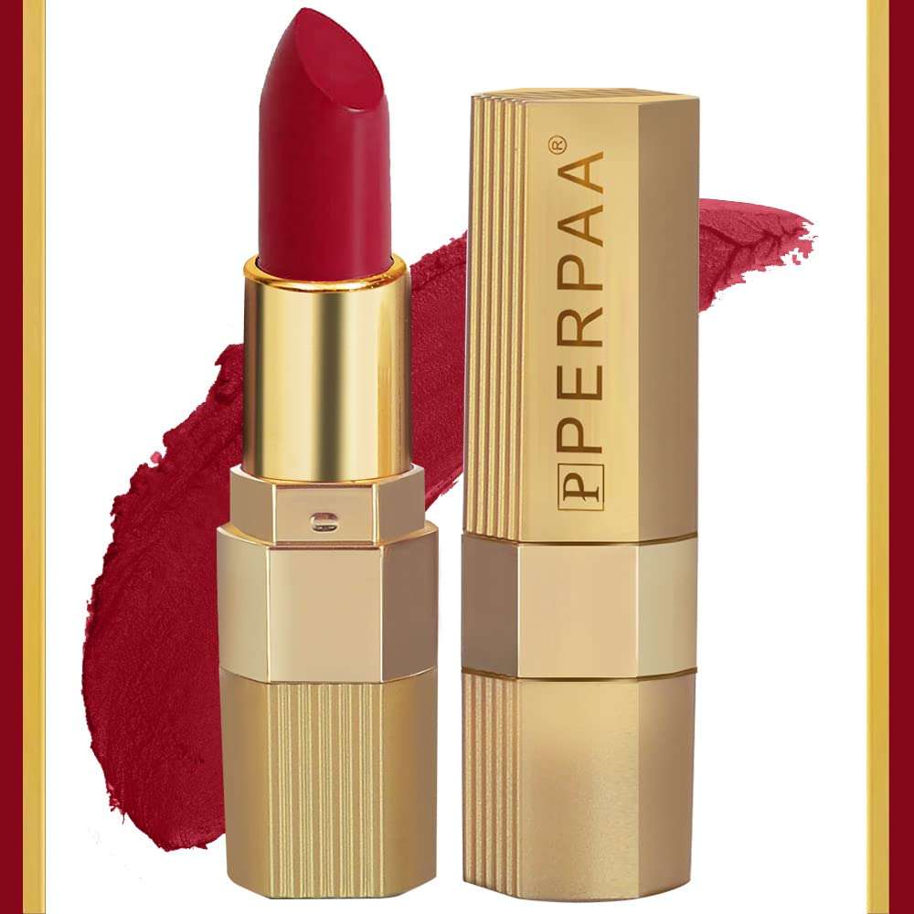 PERPAA® Xpression Weightless Creamy Matte Lipstick Combo of 3 (Matte Rust Brown ,Matte Apple Red ,Matte Maroon) 3
