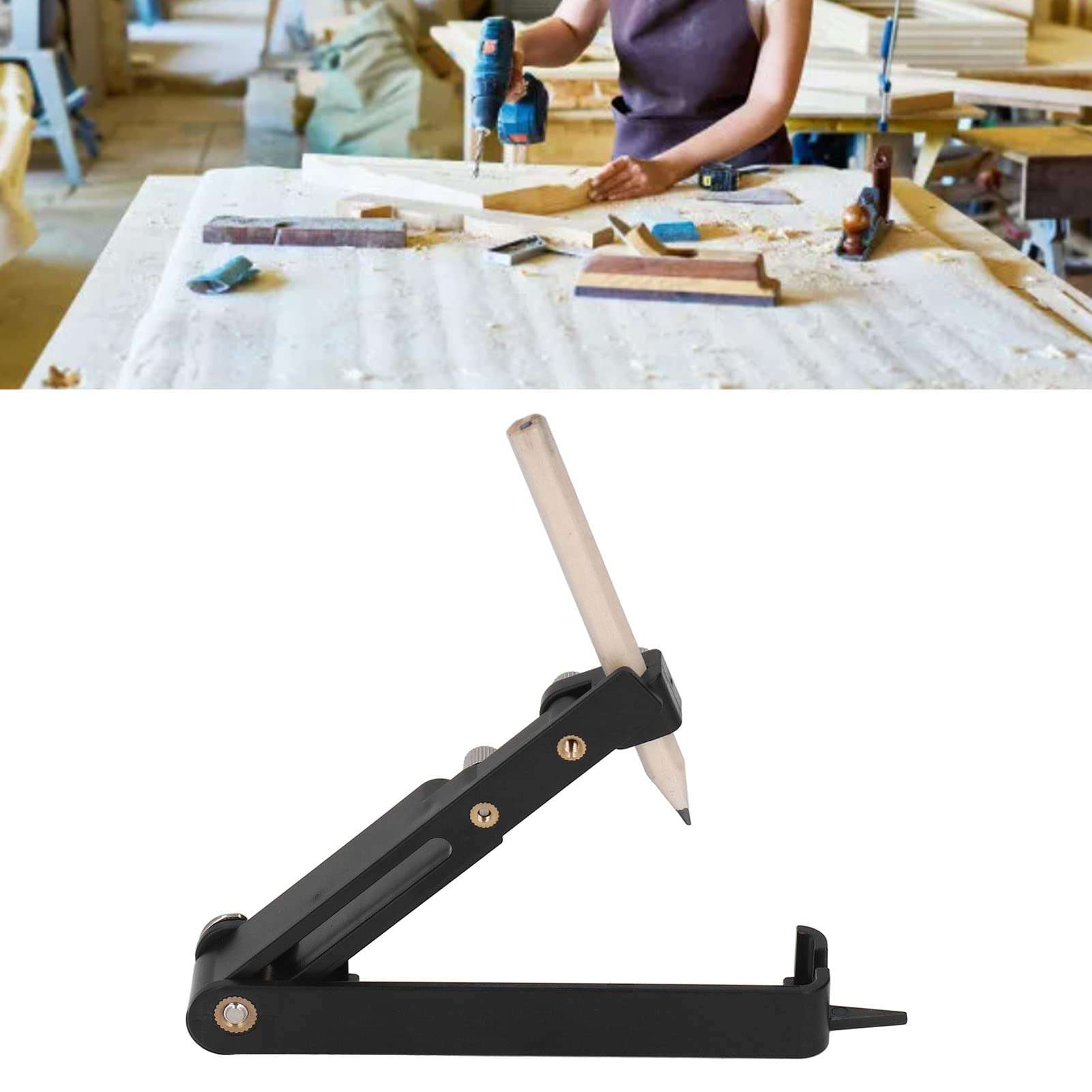 Multifunction Scribe Pencil, Easy To Use 4 Modes Line Maker Measuring Tool Adjustable Various Application for Carpet for Home Improvement 3