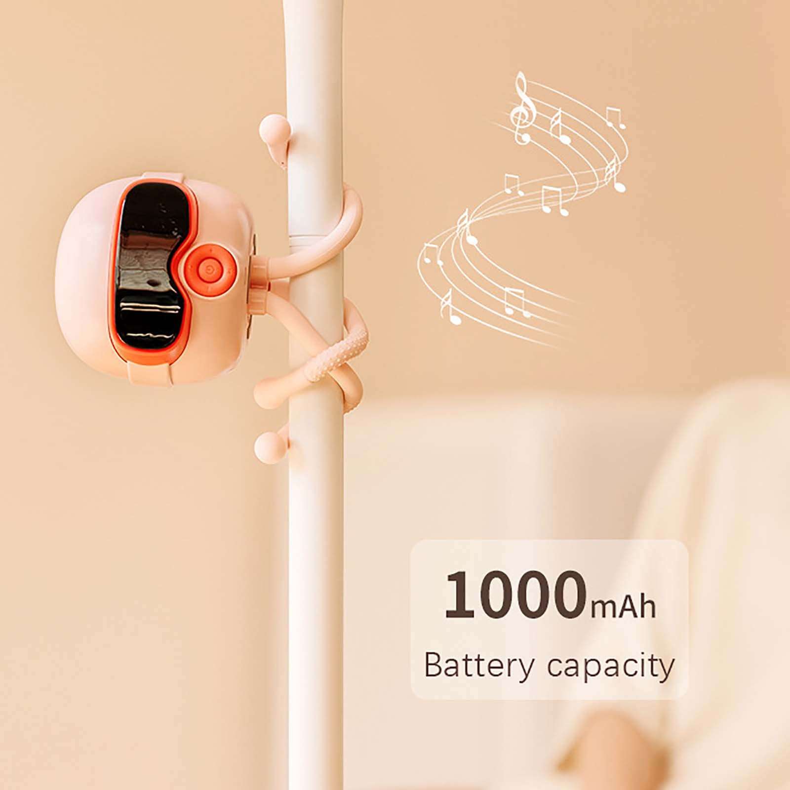 Creative Bluetooth Speaker, Portable Wireless Speaker, USB Type-C, Suitable for Home, Office, Kitchen, Party, Travel, Outdoor, Hiking, Birthday Gifts (Pink) 6