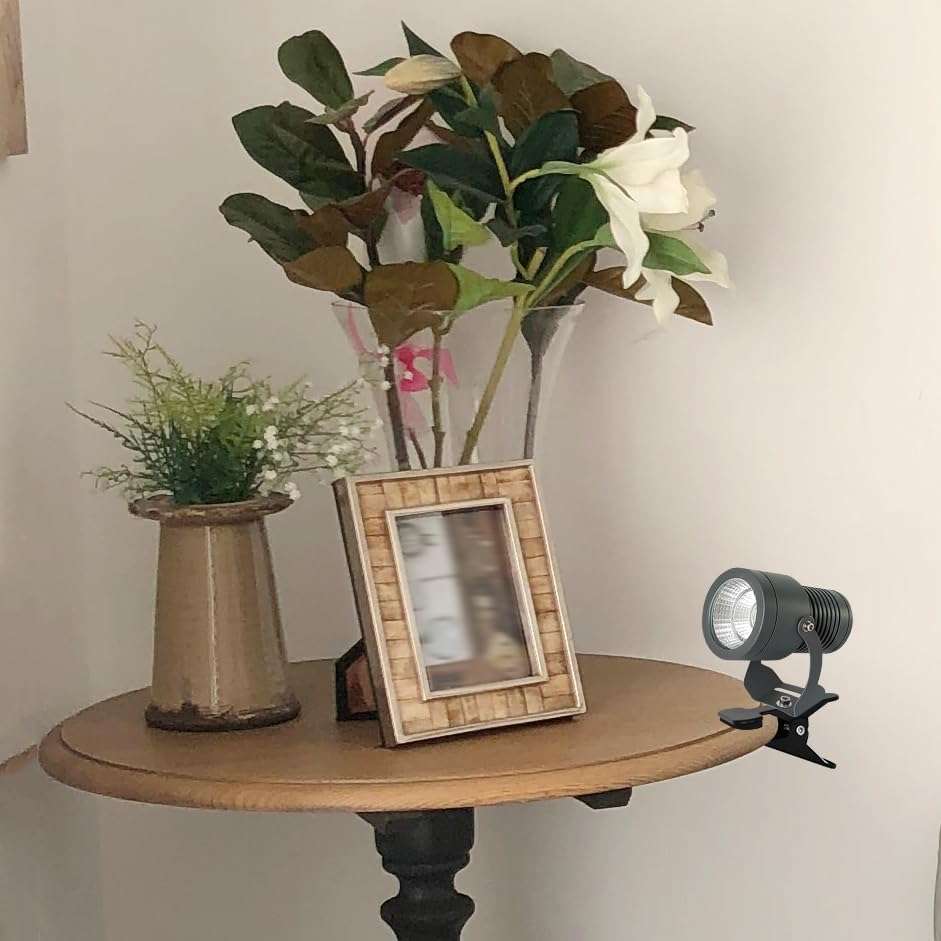 Kiven Battery Operated Spotlight with Remote,LED COB Spotlight Mini Handheld Sized Portable Outdoor Flashlight Waterproof Adjustable Zoomable Accessories/Supplies for Camping-1 Pack（3000k) 4