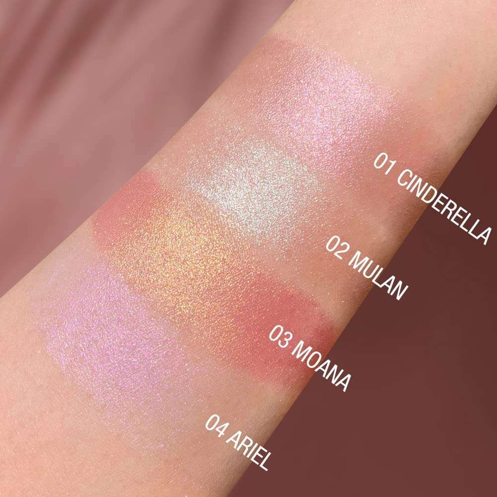 WECHARMERZ Highlighters Eyeshadow Glitter Face Illuminator Eye Shadow Shimmer Long Lasting 5