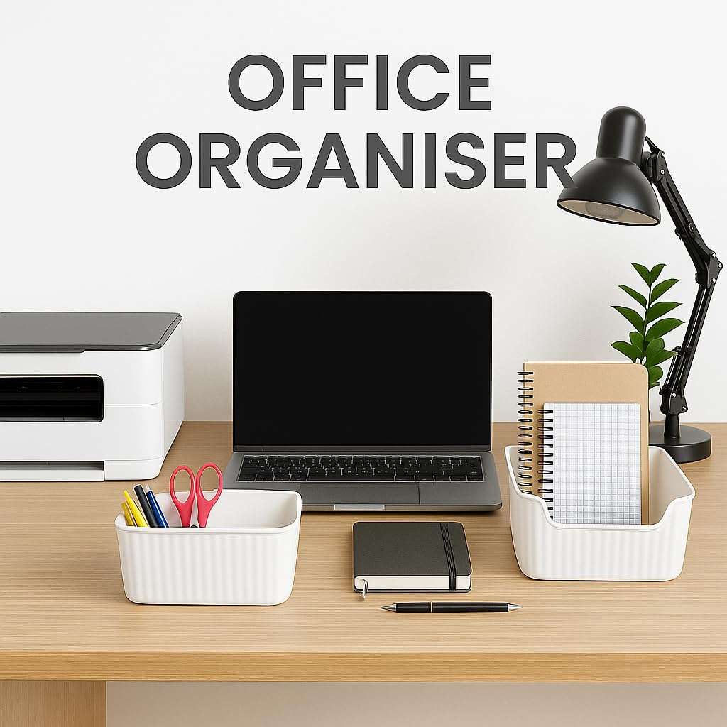 Zuku Storage Box Basket for Storage Plastic Organiser for Storage Bathroom Storage Box Small Plastic Organiser Bathroom Basket Boxes for Toys,Cosmetic,Accessory (White,3Pcs) 5