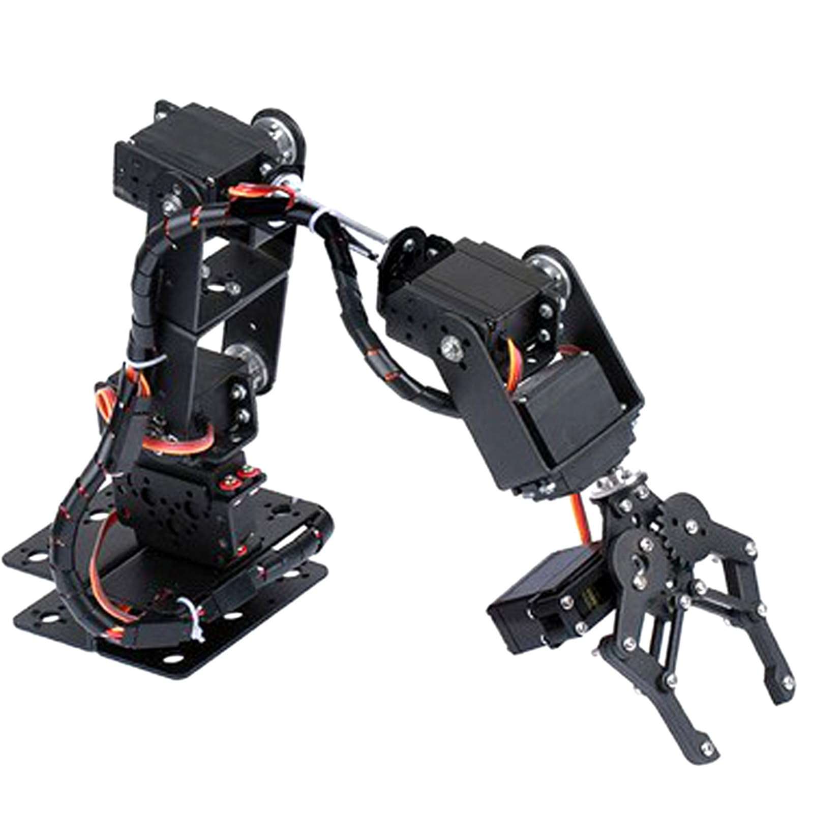 FTVOGUE 6DOF Robot Mechanical Arm Clamp Claw Kit with 6 Servo Motors MG996R Analog Steering Gear for College Teaching IDY Production 4