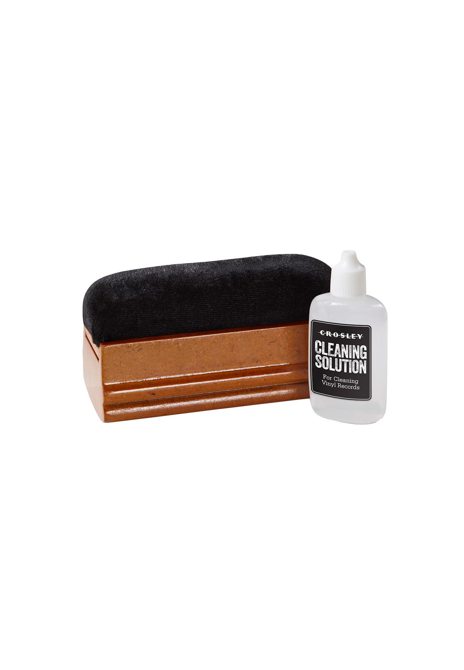 Crosley AC20 Turntable Record Maintenance Kit with Cleaning Solution and Velvet Brush 1