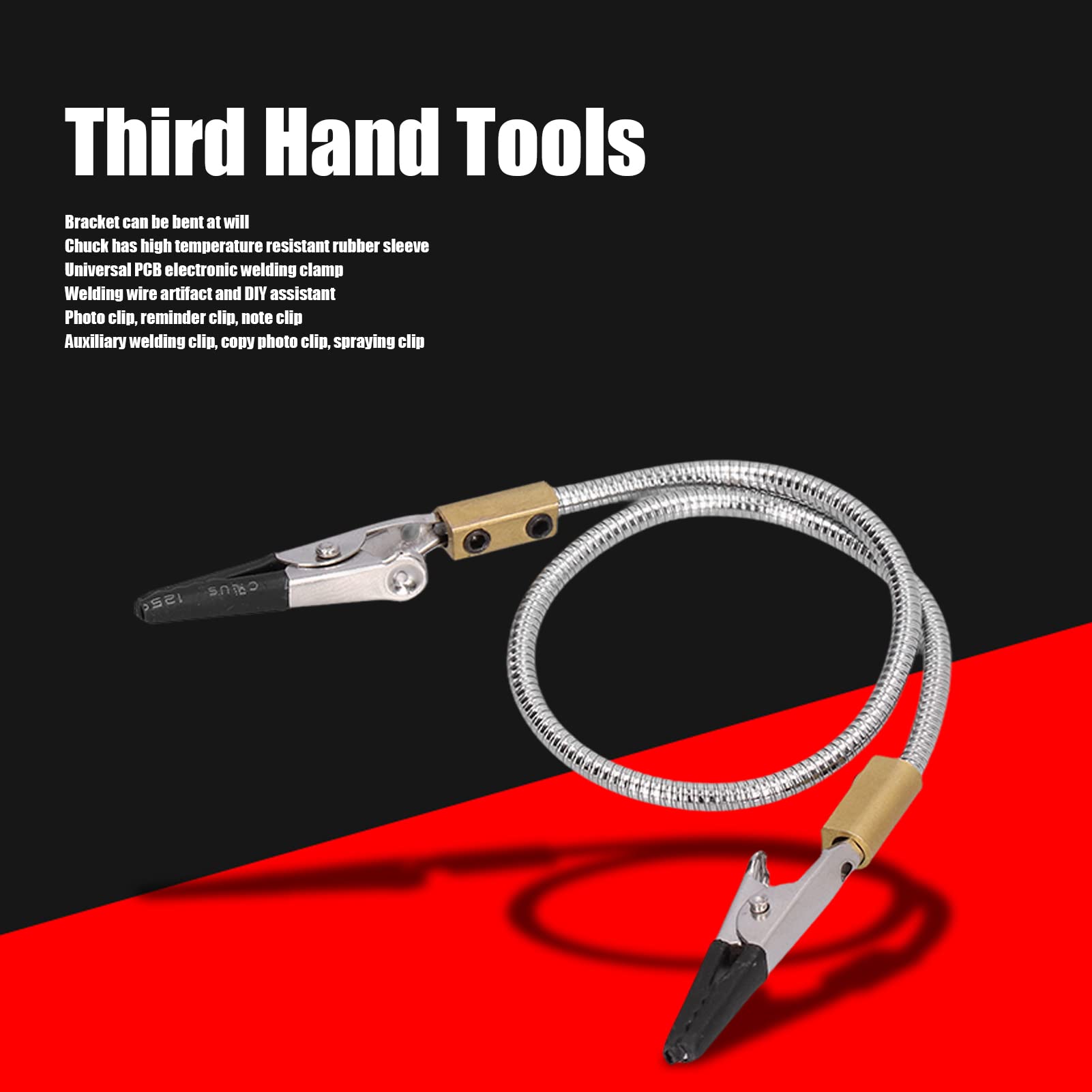 Welding Helping Hands,Soldering Arms Flexible Arm Flexible Clamp,Universal Third Hand Tools Alloy Steel for Electronics Repair Assembly for Arts Crafts Hobby for Painting Jewelry 3