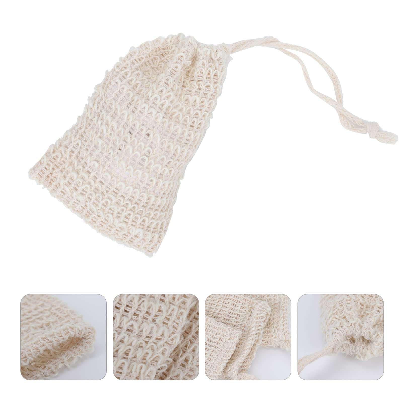 FRCOLOR 20 Pcs Soap Foaming Bag Dishwasher Hand Soap Dispenser Soap Maker Machine Soap Dish Travel Soap Tin Wipe Heater for Babies Exfoliating Loofah Pouch Soap Holder Soap Sock Co Ramie 6