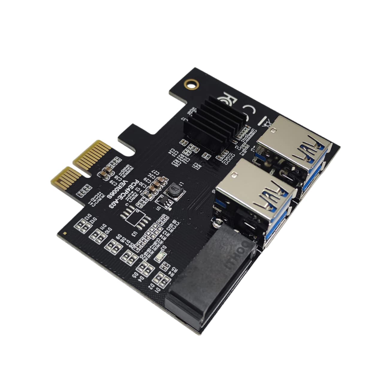 Artibetter Pci Riser Card Dual to Pci Slot Expansion Adapter USB for Mining Rigs Performance Easy Installation High Efficiency Computer Accessory 1