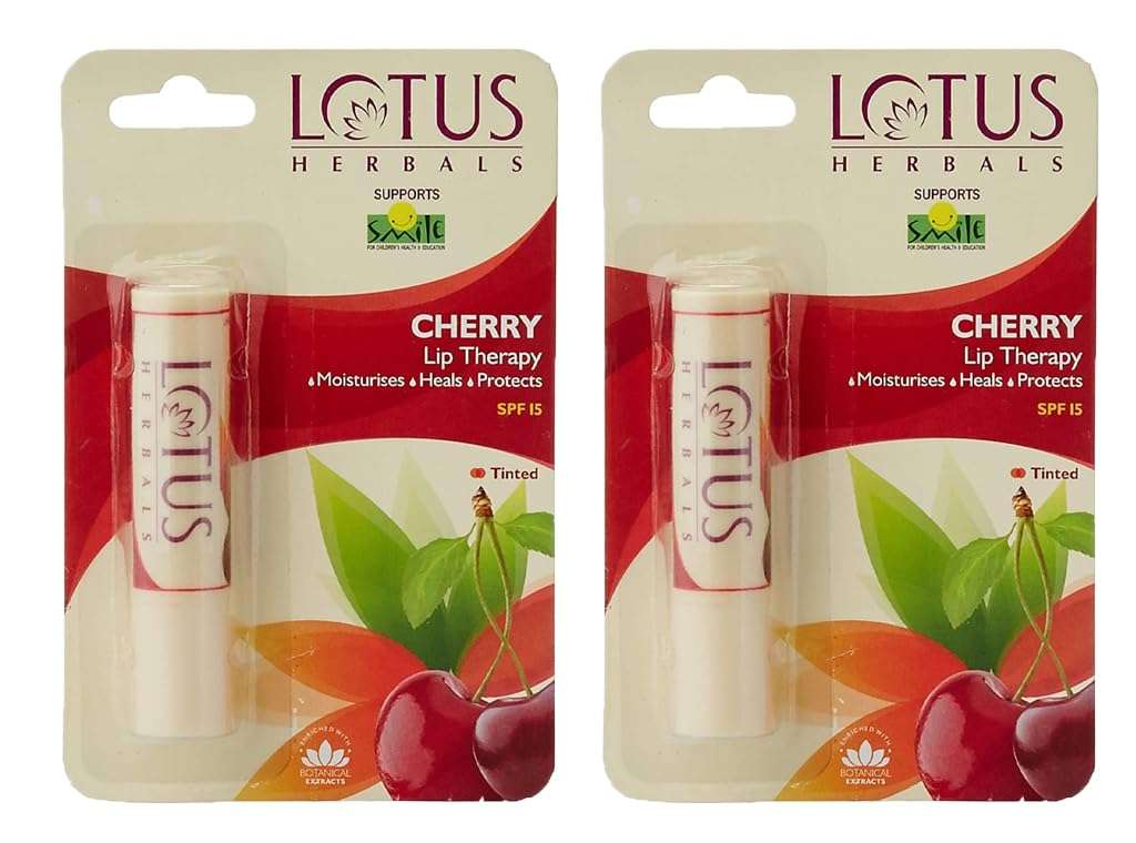 Lotus Herbals Lip Therapy Cherry, 4g (Pack of 2) 1