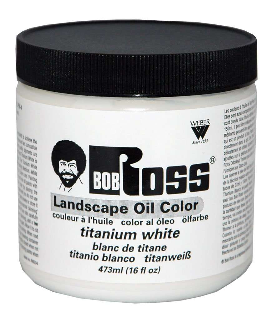 Bob Ross R6210 473-Ml Titanium White Jar 1