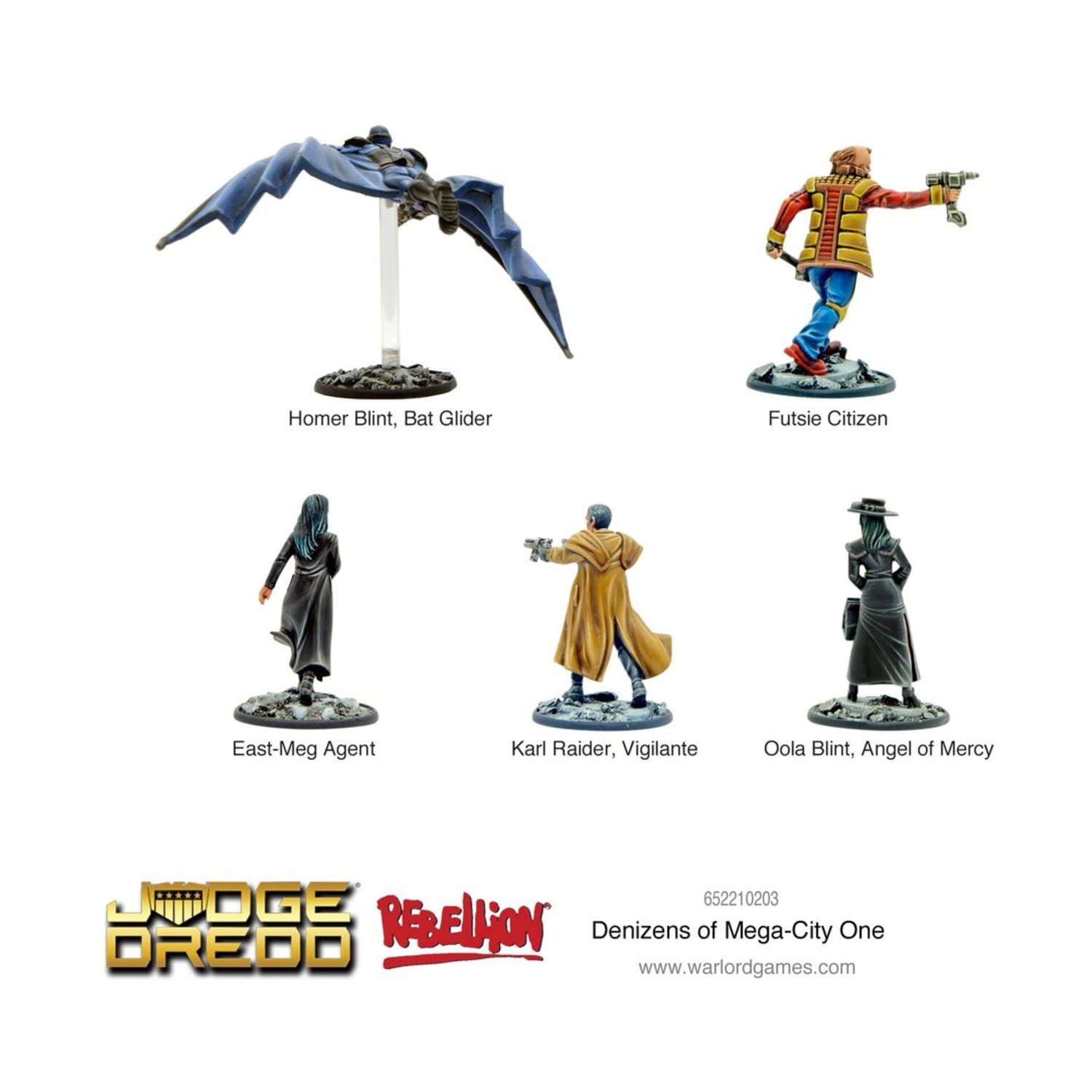 Warlord Judge Dredd Arch Denizens of Mega City One Figures for Judge Dredd Miniatures Table Top War Game 652210203 4