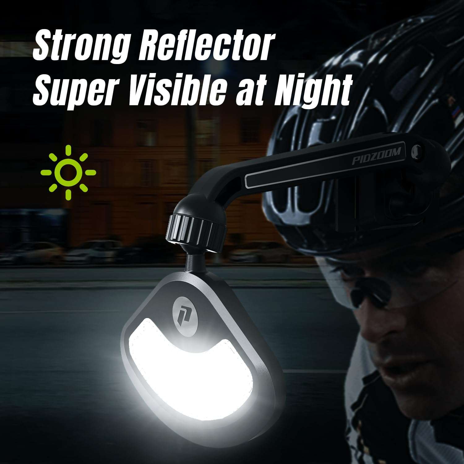 PIDZOOM Bike Helmet Mirror for Cycling- 360° Adjustable and Rotatable Safe Rearview Helmet Mirror for Bicycle Riding Accessories and Other Outdoor Activities, Easy to Install 6