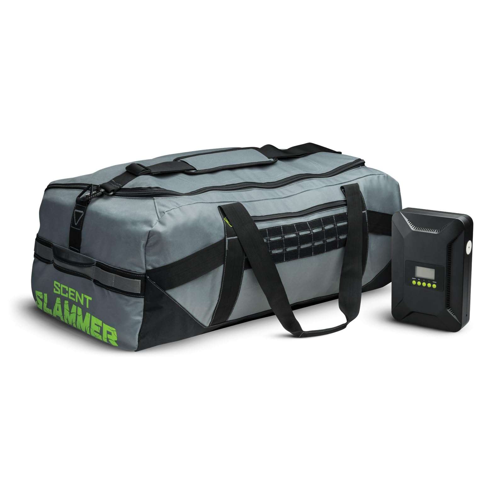HME Scent Slammer Bag with Ozone Generator | Durable Large Spacious Hunting Duffle Bag with Powerful Ozone Smell Eliminator for Clothing and Gear