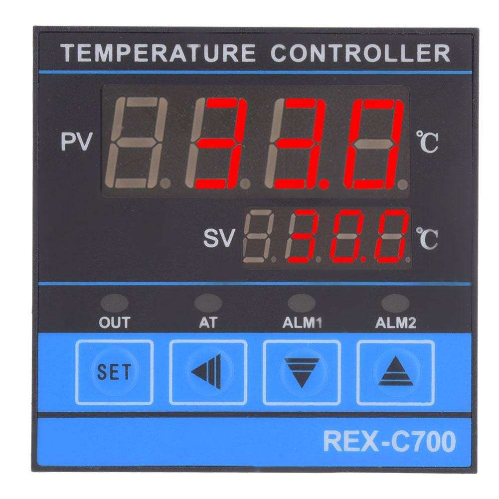 Digital Temperature Controller, PID Digital Temperature Controller, REX-C700 RELAY+SSR for Home Hot Water System Electronic Equipment Automation Equipment 2