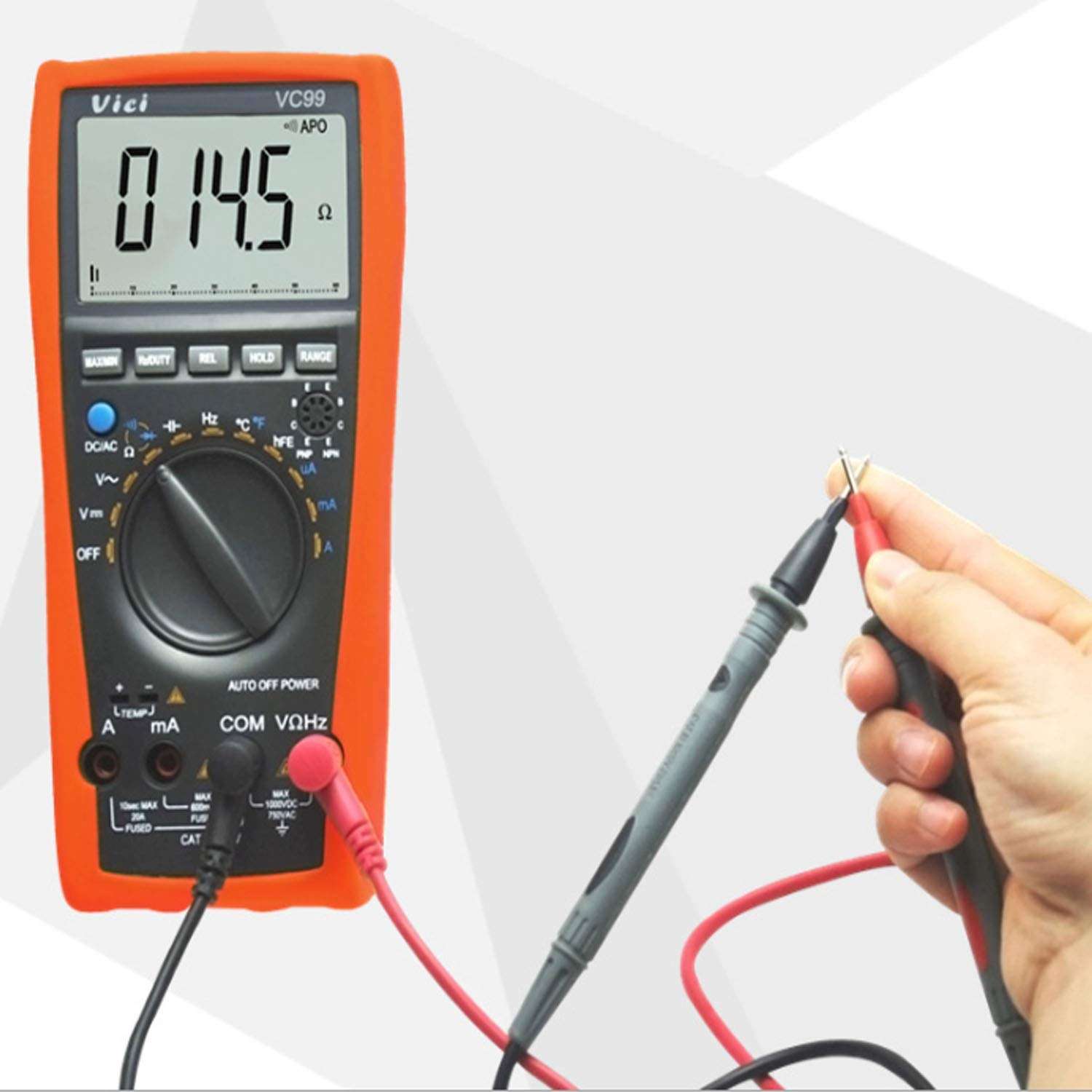 SH-CHEN VC99 Electrician Instrument Vichy Digital Multimeter DC Voltage Tester Digital Analog Strip Multimeter Electrical Multimeters Tools 3