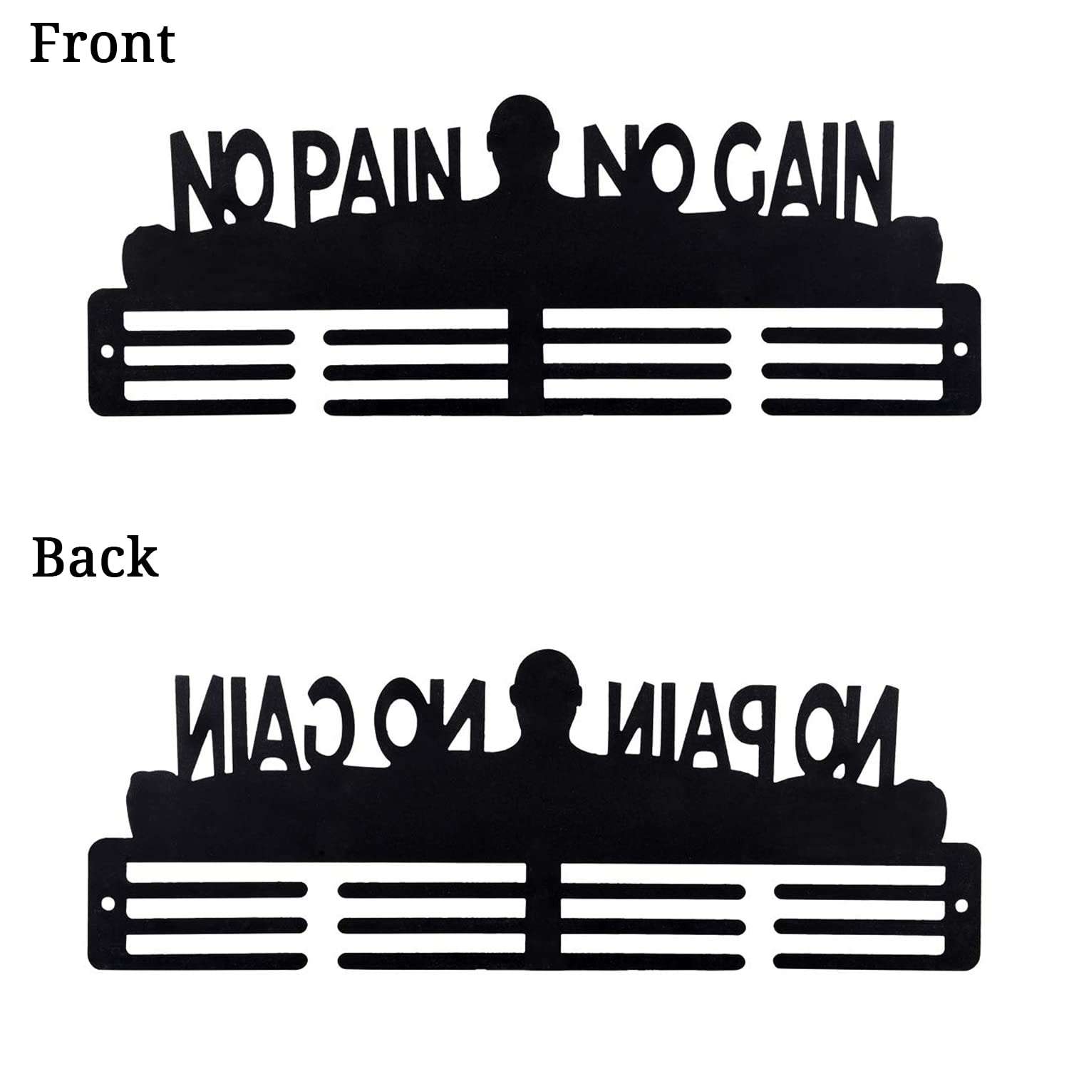 Sehaz Artworks Medal Hangers for Wall | Medal Holder for Wall | Medal Display Case | Wall Mount Medal Frame Holds Upto 24-30 Medals Black 6