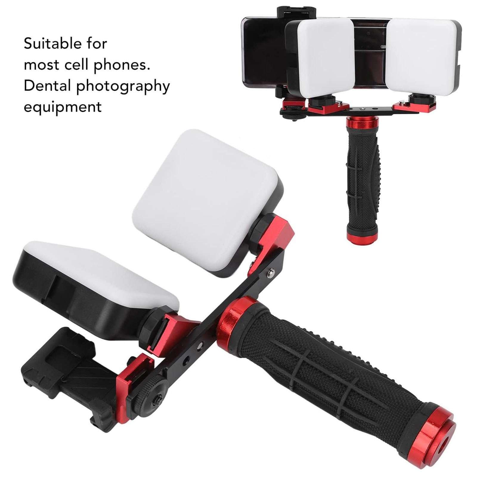 MTTXY Dental Photography Aid, Camera Video Lights Studio Lighting Kit, Clear Photos Adjustable Brightness Professional Dental Mobile Phone Fill Light for Photography 6