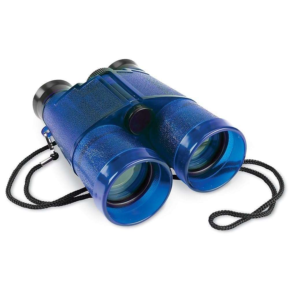 Learning Resources Binoculars with Lanyard, Science Exploration, STEM, Goggles, Blue, Ages 5+ 1