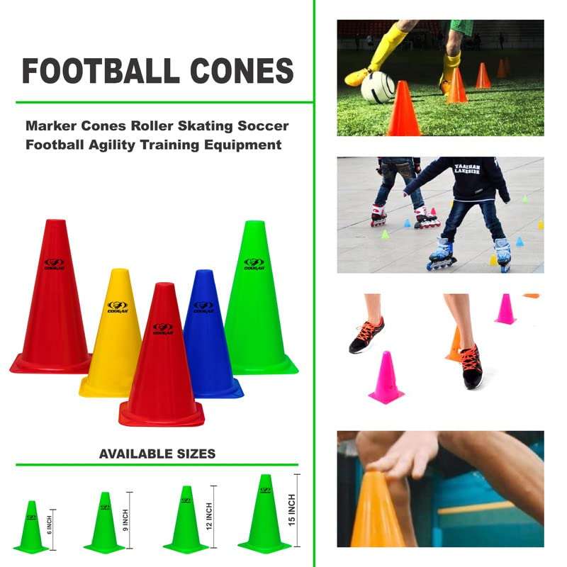 COUGAR Cone Marker, Cone Marker Set, Cone Markers, Agility Cones, 6 Inch Agility Cone Marker Set (Pack of 8) 5