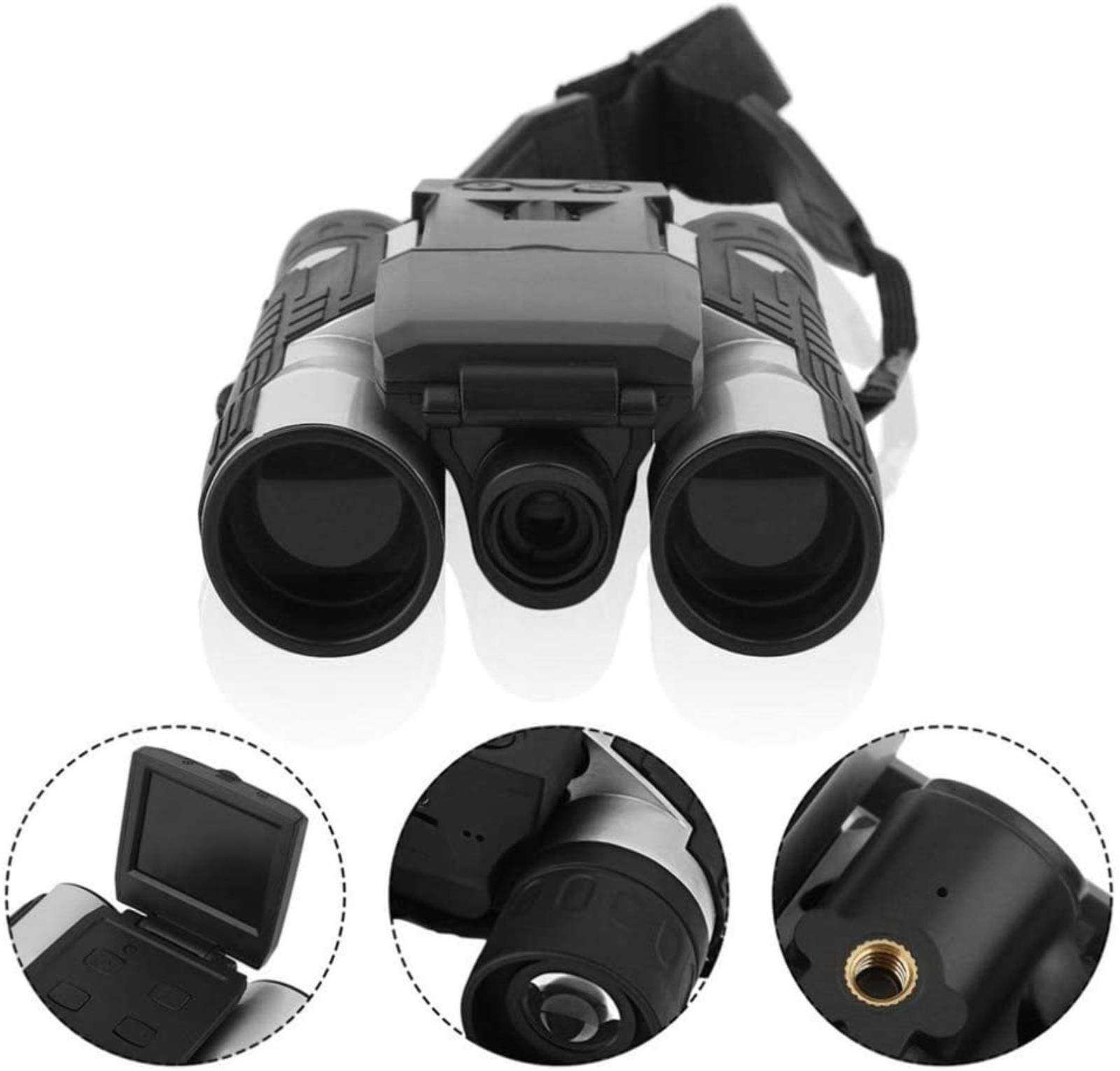 Outdoor Camping Digital Binocular 12X32 High Definition Telescope Multifunctional Video Recording Binoculars with 2LCD Display 6