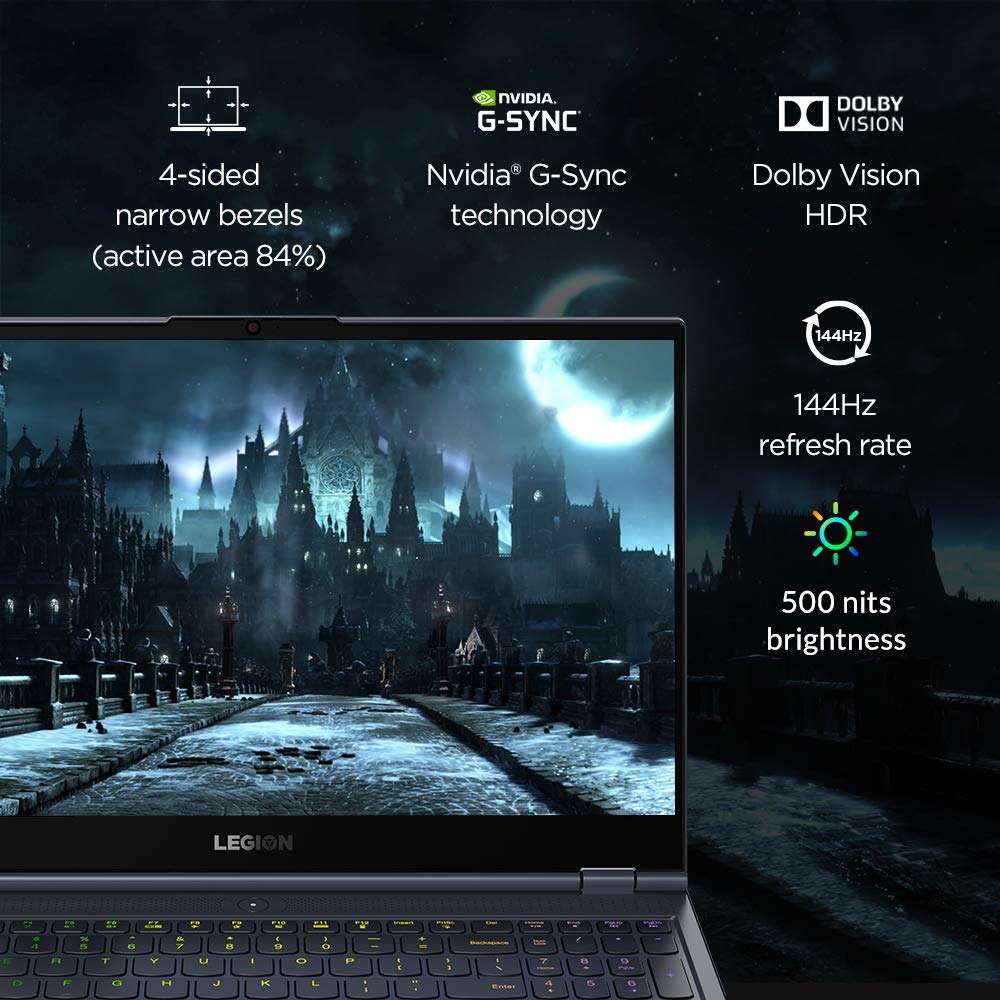 Lenovo Legion 7 10th Gen Intel Core i7 15.6 inch Full HD Gaming Laptop (16GB/1TB SSD/Windows 10/MS Office 2019/144 Hz/NVIDIA RTX 2070 8GB GDDR6 Graphics/Slate Grey/2.25Kg), 81YU0029IN 3