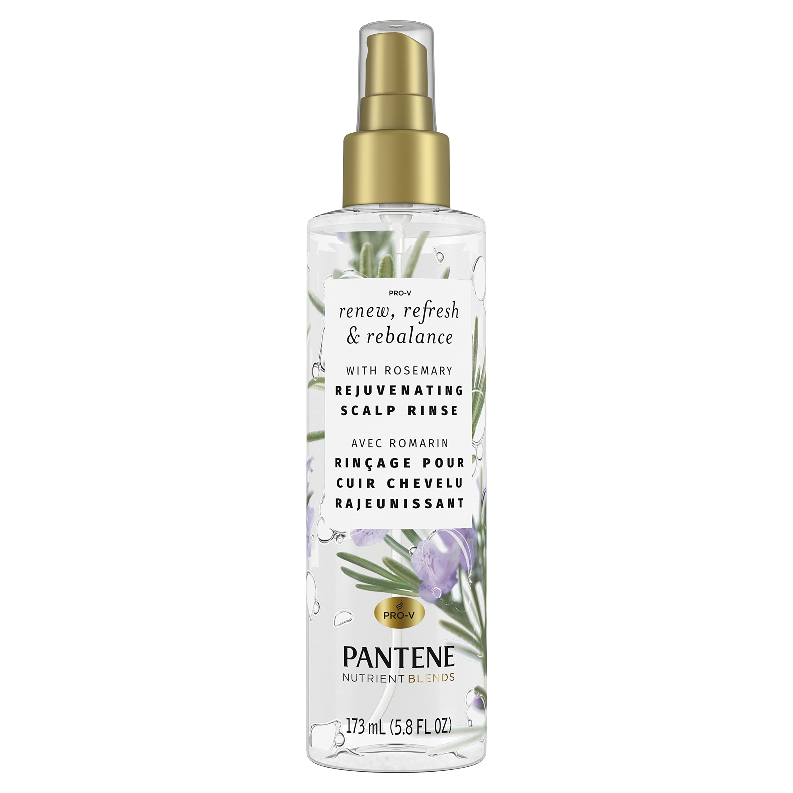 PANTENE NUTRIENT BLENDS Rosemary Rejuvenating Scalp Rinse, 5.8 fl oz/173 mL 1