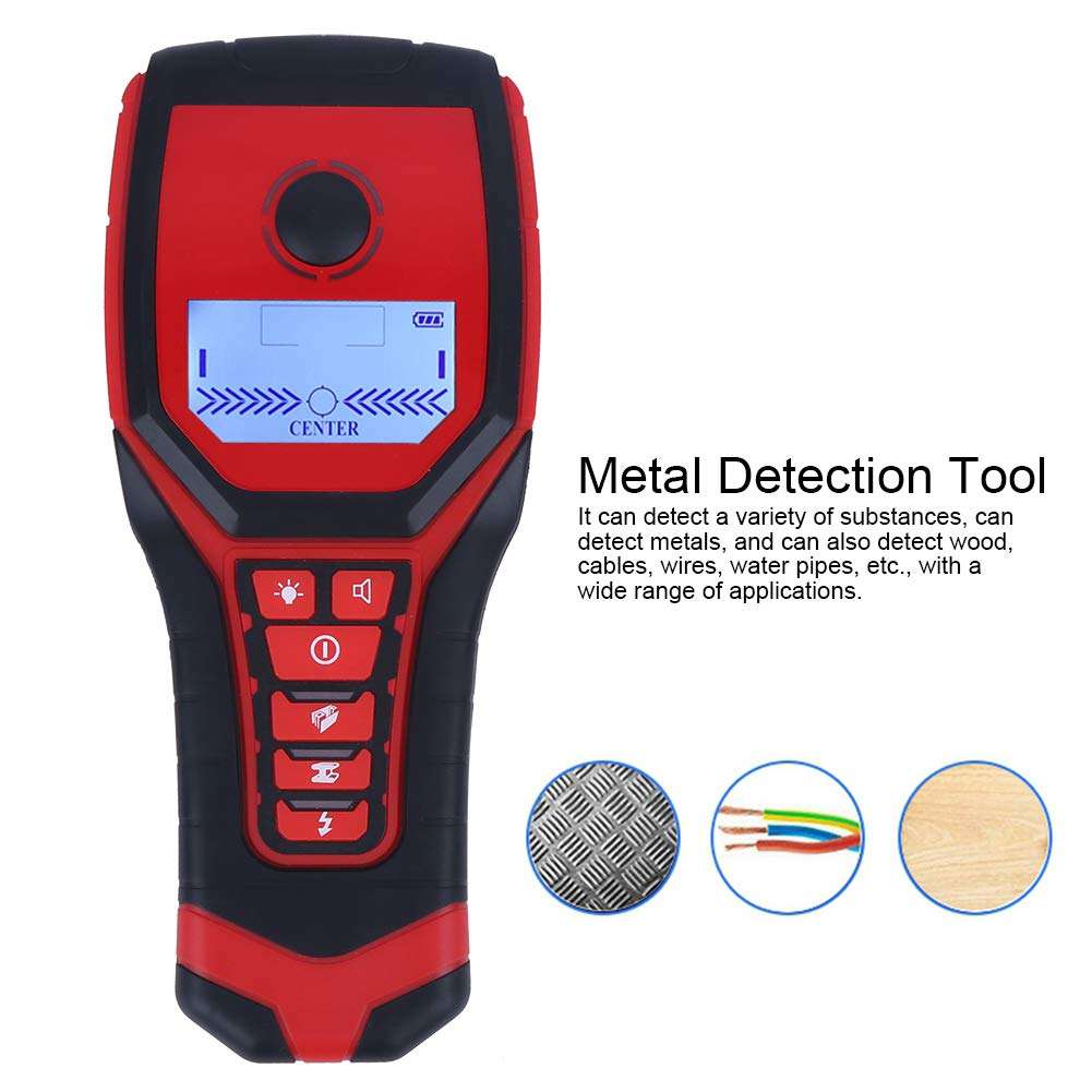 Wire Metal Tester Pinpointing Multifunctional Wall Detector Detection Instrument for Wood with Maximum Detection Depth Magnetic Metal 120mm / 4.7in for Cables 6