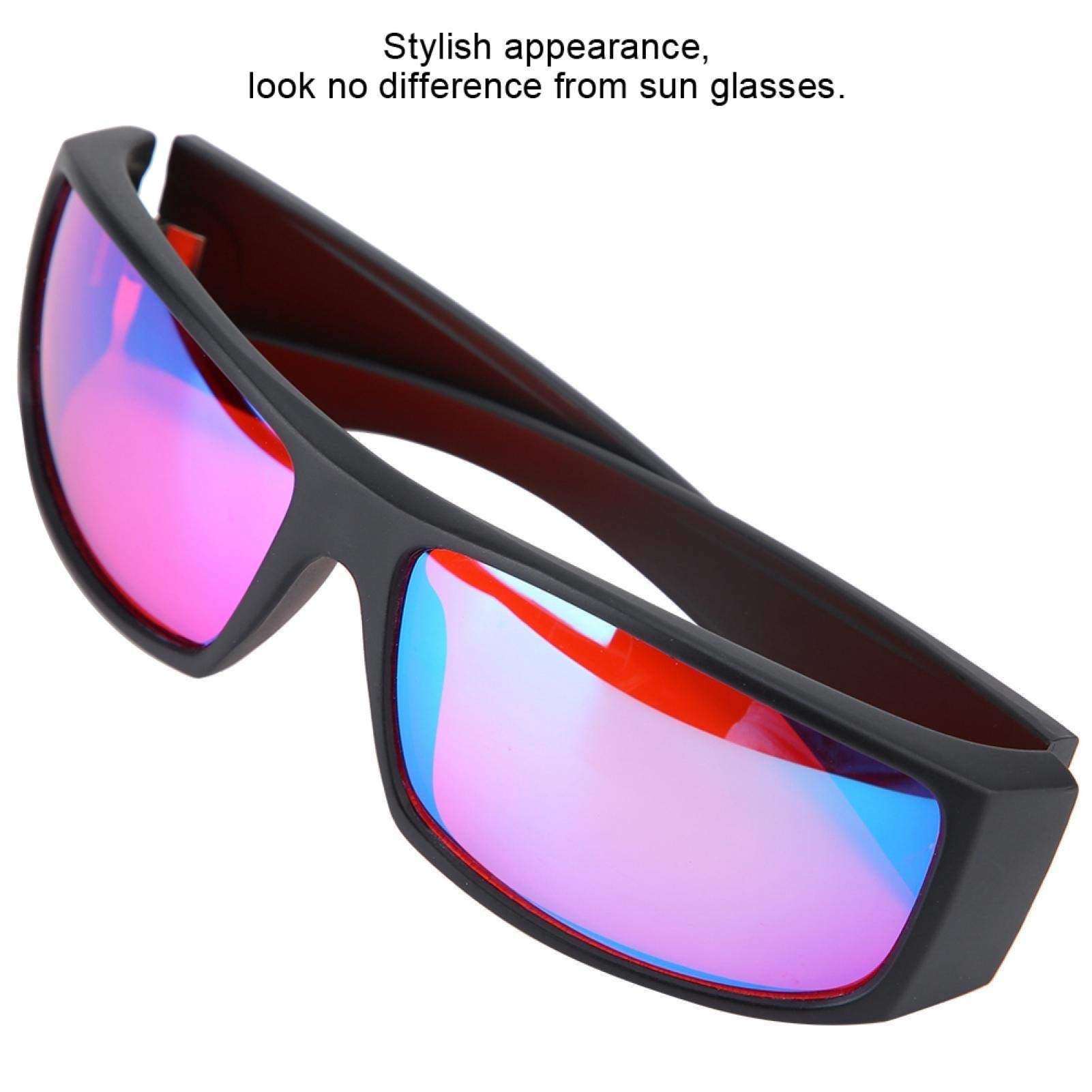 caruisite Colorblind Glasses for Red-Green Blindness, Color Blind Corrective Glasses Blindness Weakness Eyesight Improvement Glasses for Outdoor/Indoor 3